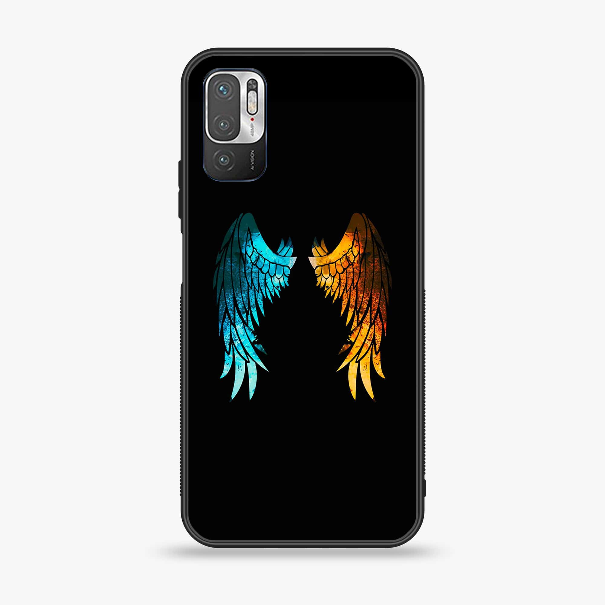 Xiaomi Redmi Note 10 5G - Angel Wings 2.0 Series - Premium Printed Glass soft Bumper shock Proof Case