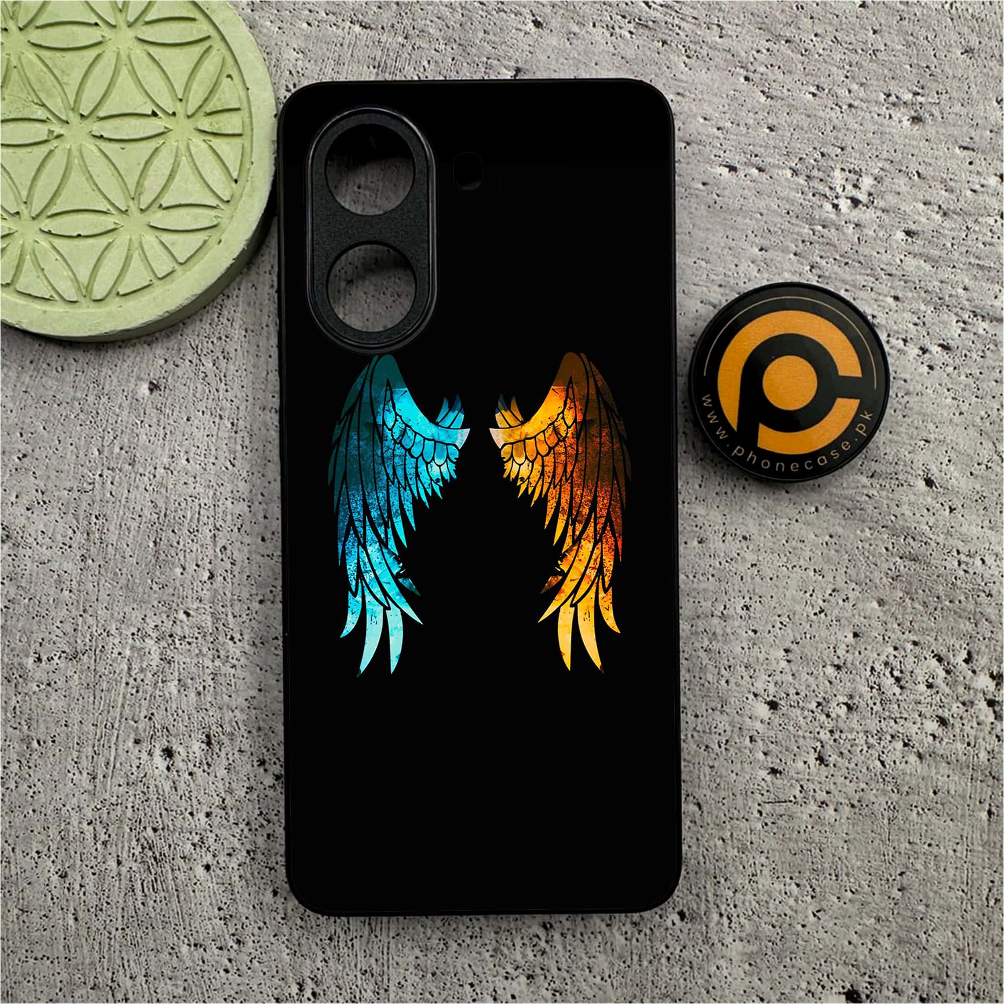 Xiaomi Redmi Turbo 4 - Angel Wings 2.0 Series - Premium Metal Printed soft Bumper shock Proof Case
