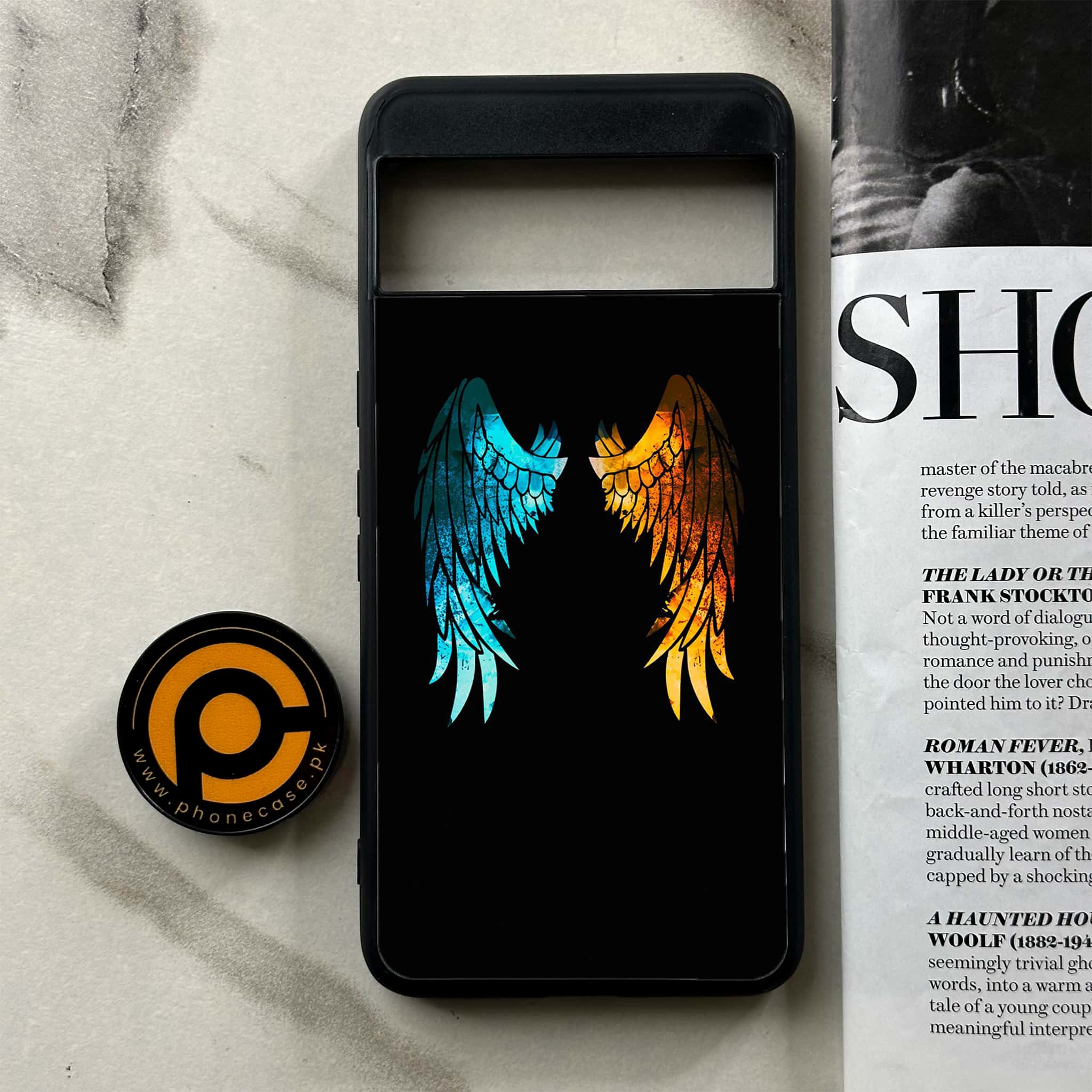 Google Pixel 8a - Angel Wings 2.0 Series - Premium Printed soft Bumper Shock Proof Case