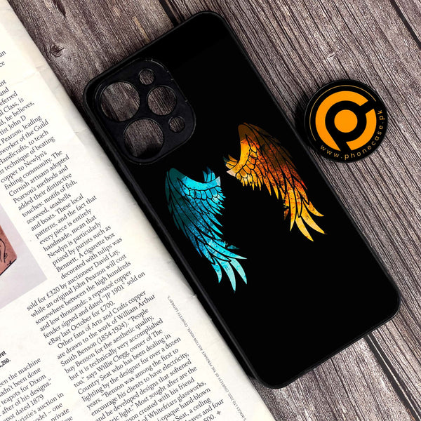 Xiaomi Redmi 12 - Angel Wings 2.0 Design 8 - Premium Printed Glass soft Bumper shock Proof Case CS-9947 CS-25320