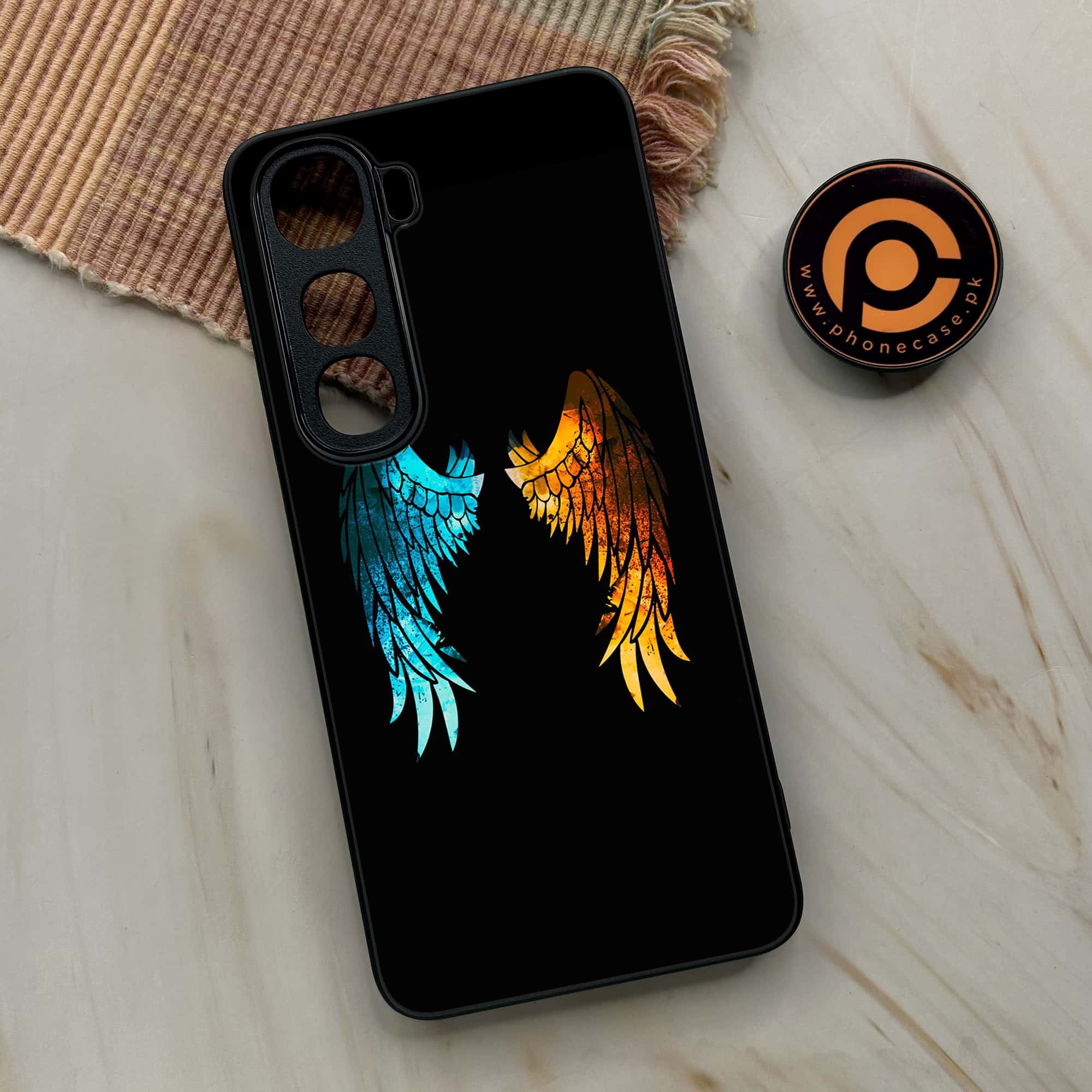 Vivo Y400 - Angel Wings 2.0 Series - Premium Metal Printed soft Bumper shock Proof Case