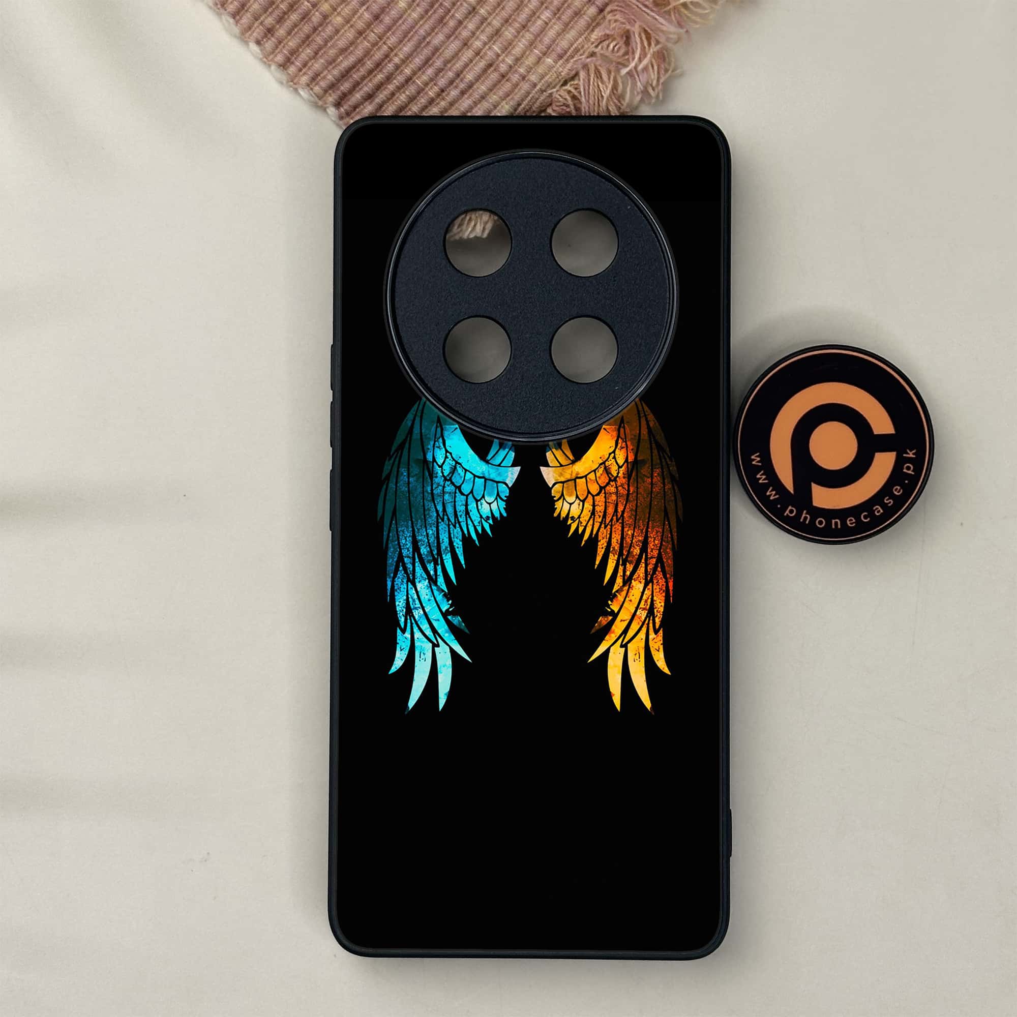 Honor X9c 5G - Angel Wings 2.0 Series - Premium Metal Printed soft Bumper shock Proof Case