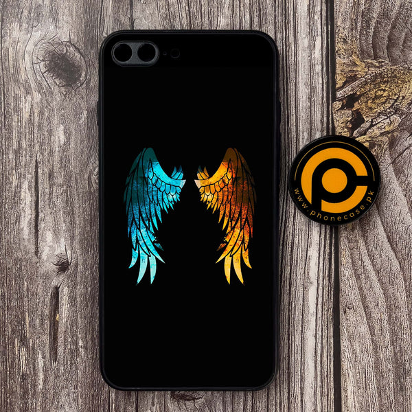 iPhone 7 Plus / 8 Plus  - Angel Wings 2.0 Design 8 - Premium Metal Printed soft Bumper shock Proof Case CS-17317 CS-19933 CS-25655