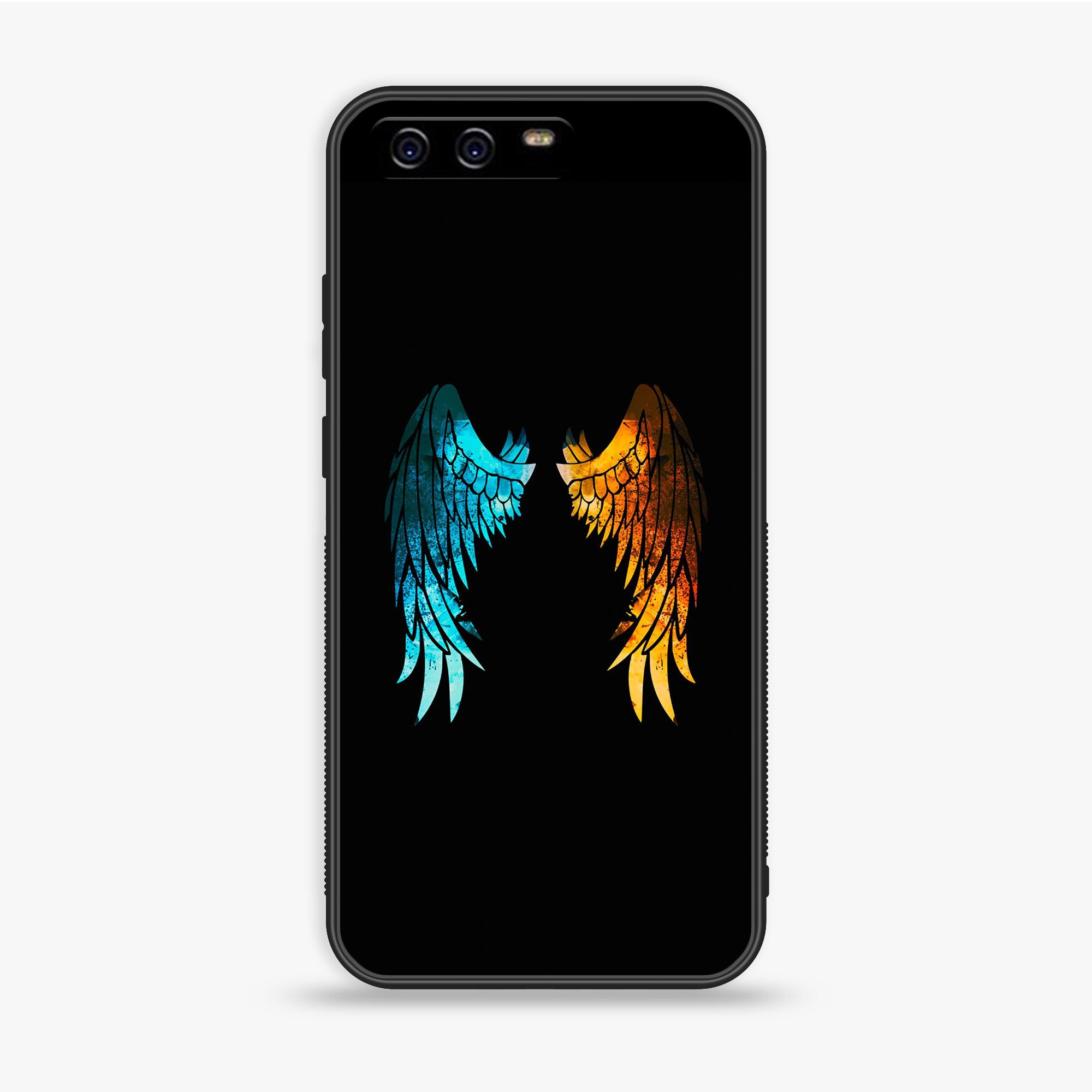 Huawei P10 Plus - Angel Wings 2.0 Series - Premium Printed Glass soft Bumper shock Proof Case