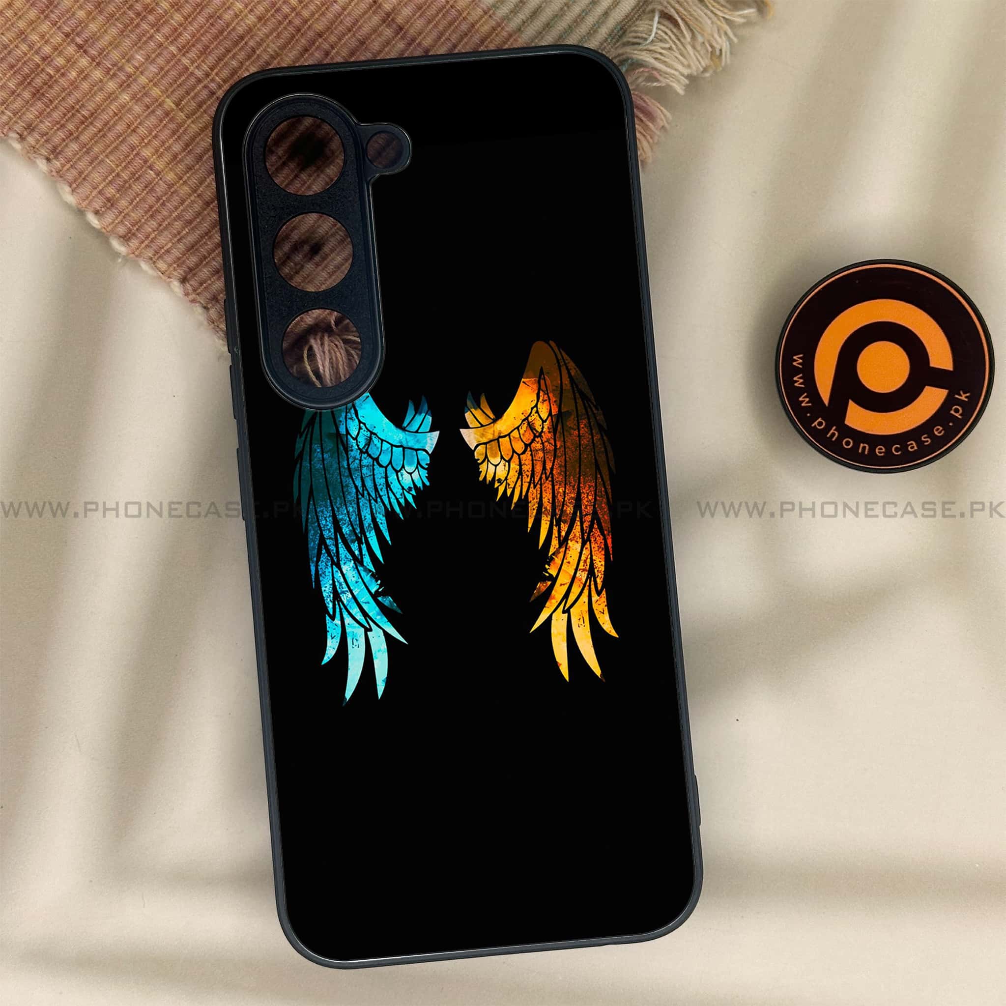 Tecno Spark 40 Pro - Angel Wings 2.0 Series - Premium Metal Printed soft Bumper shock Proof Case