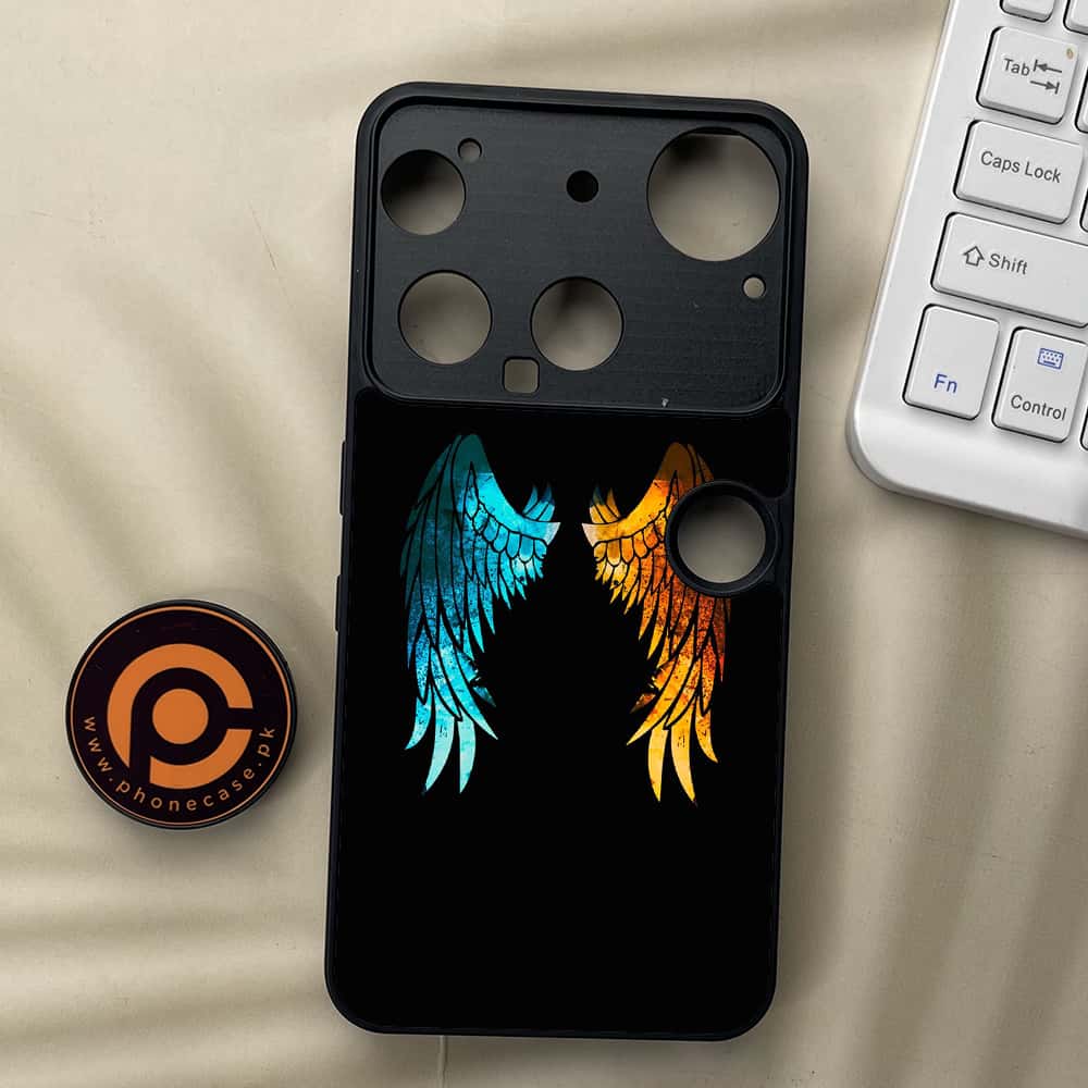 Nothing Phone 3 - Angel Wings 2.0 Series - Premium Metal  Printed soft Bumper shock Proof Case