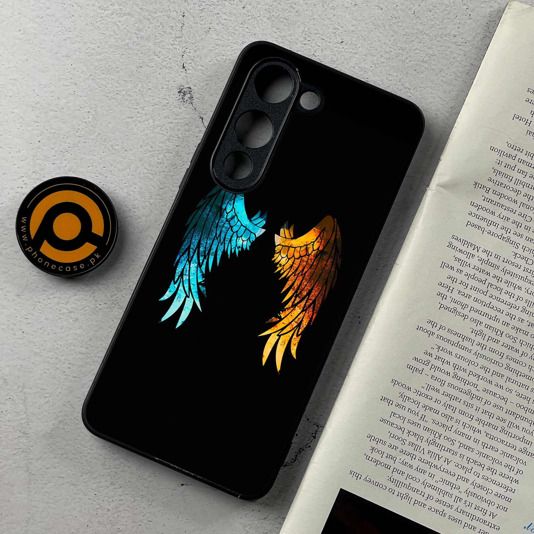Vivo Y04 - Angel Wings 2.0 Series - Premium Metal Printed Soft Bumper Shockproof Case
