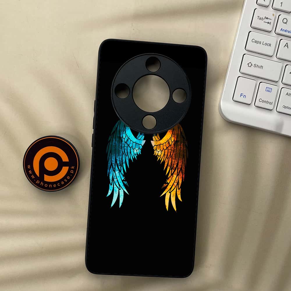 HONOR X9b 5G - Angel Wings 2.0 Series - Premium Metal  Printed soft Bumper shock Proof Case