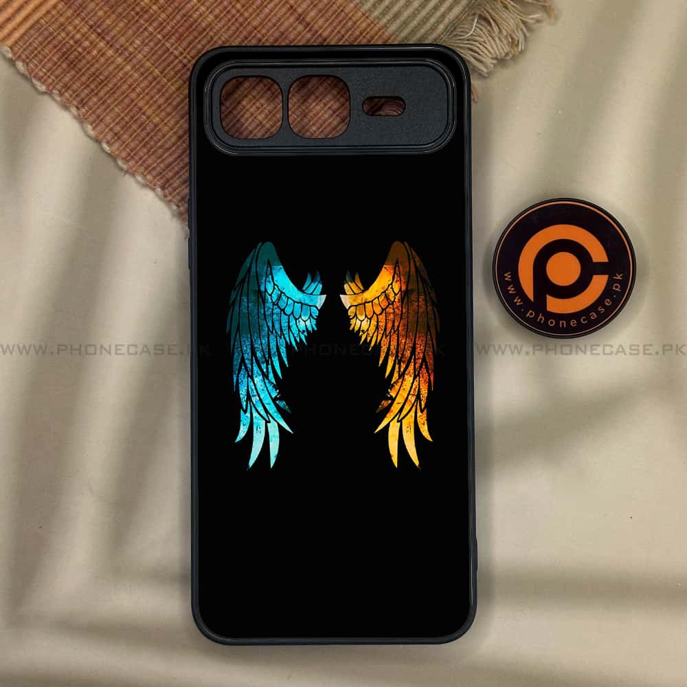 Infinix Smart 10 Plus - Angel Wings 2.0 Series - Premium Metal Printed soft Bumper shock Proof Case