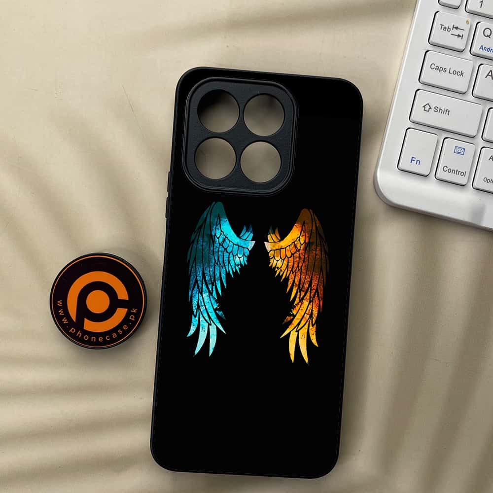 Honor X5b Plus - Angel Wings 2.0 Series - Premium Metal  Printed soft Bumper shock Proof Case