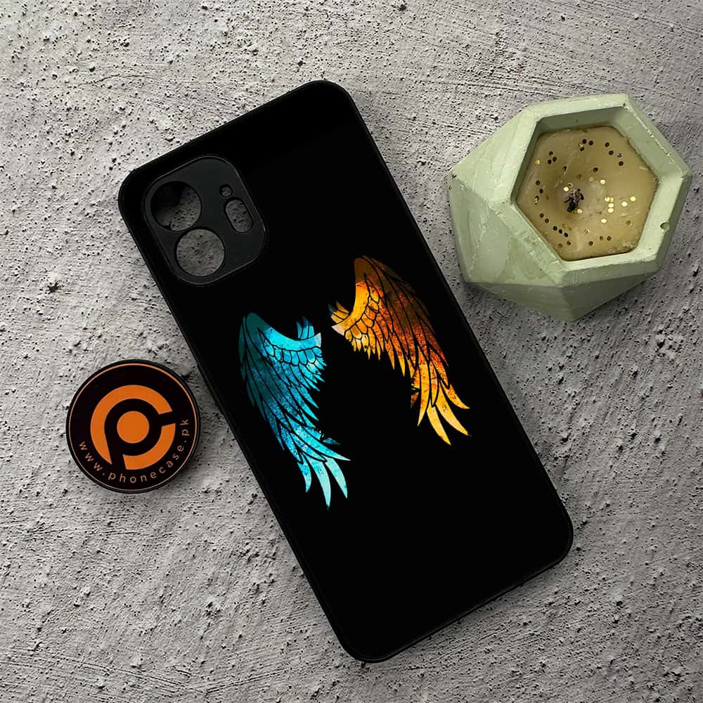 Nothing Phone 2 - Angel Wings 2.0 Series - Premium Metal  Printed soft Bumper shock Proof Case