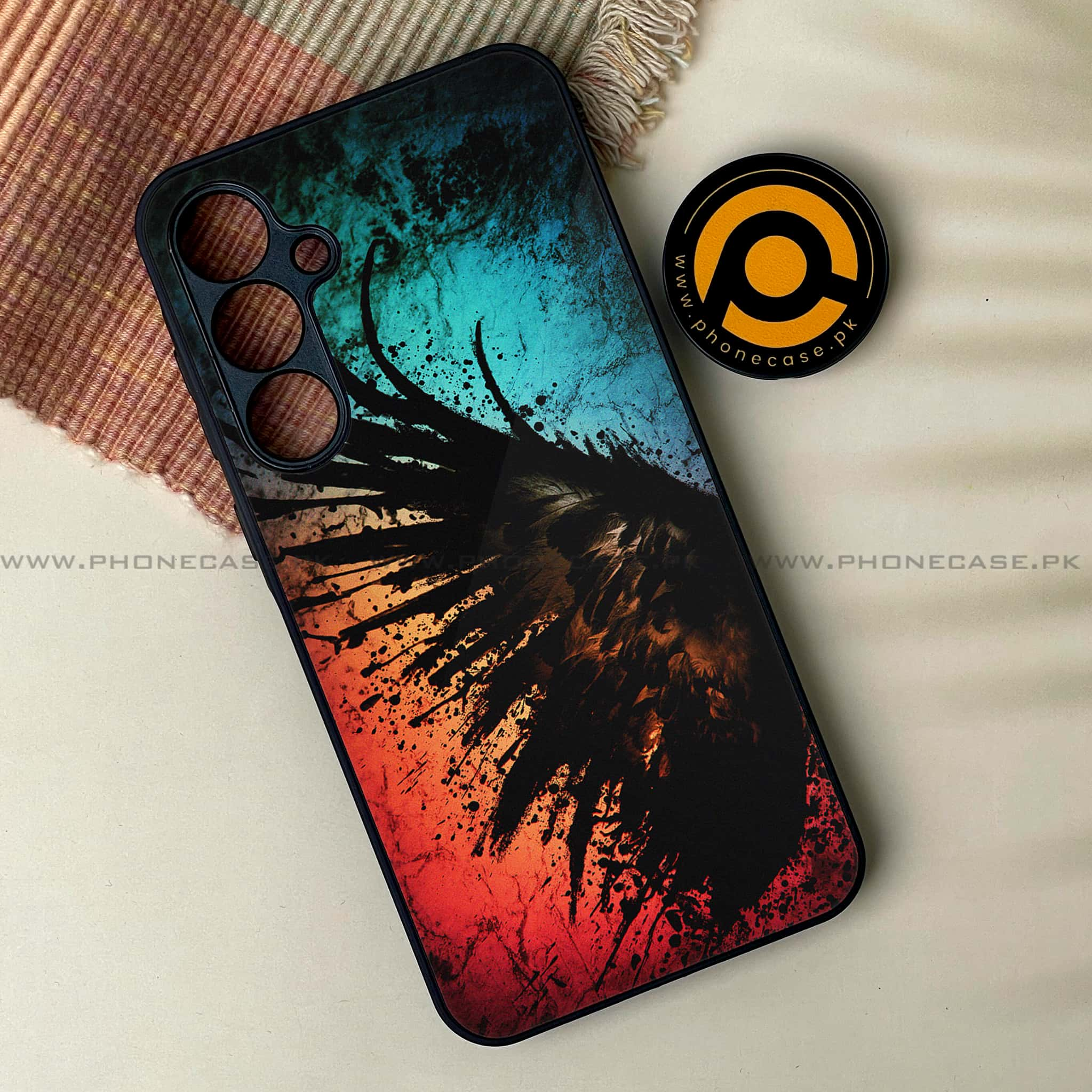 Samsung Galaxy A16 - Angel Wings 2.0 Series - Premium Printed Glass soft Bumper shock Proof Case