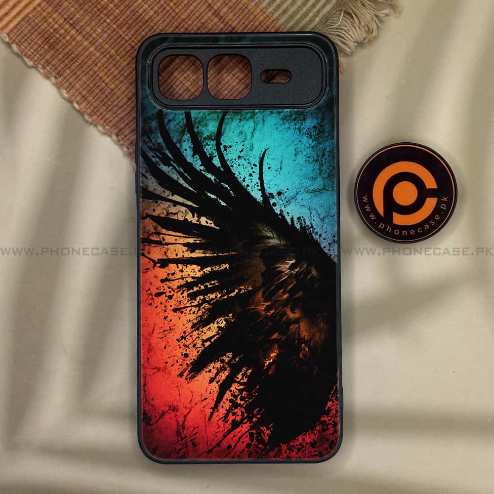 Infinix Smart 10 Plus - Angel Wings 2.0 Series - Premium Metal Printed soft Bumper shock Proof Case