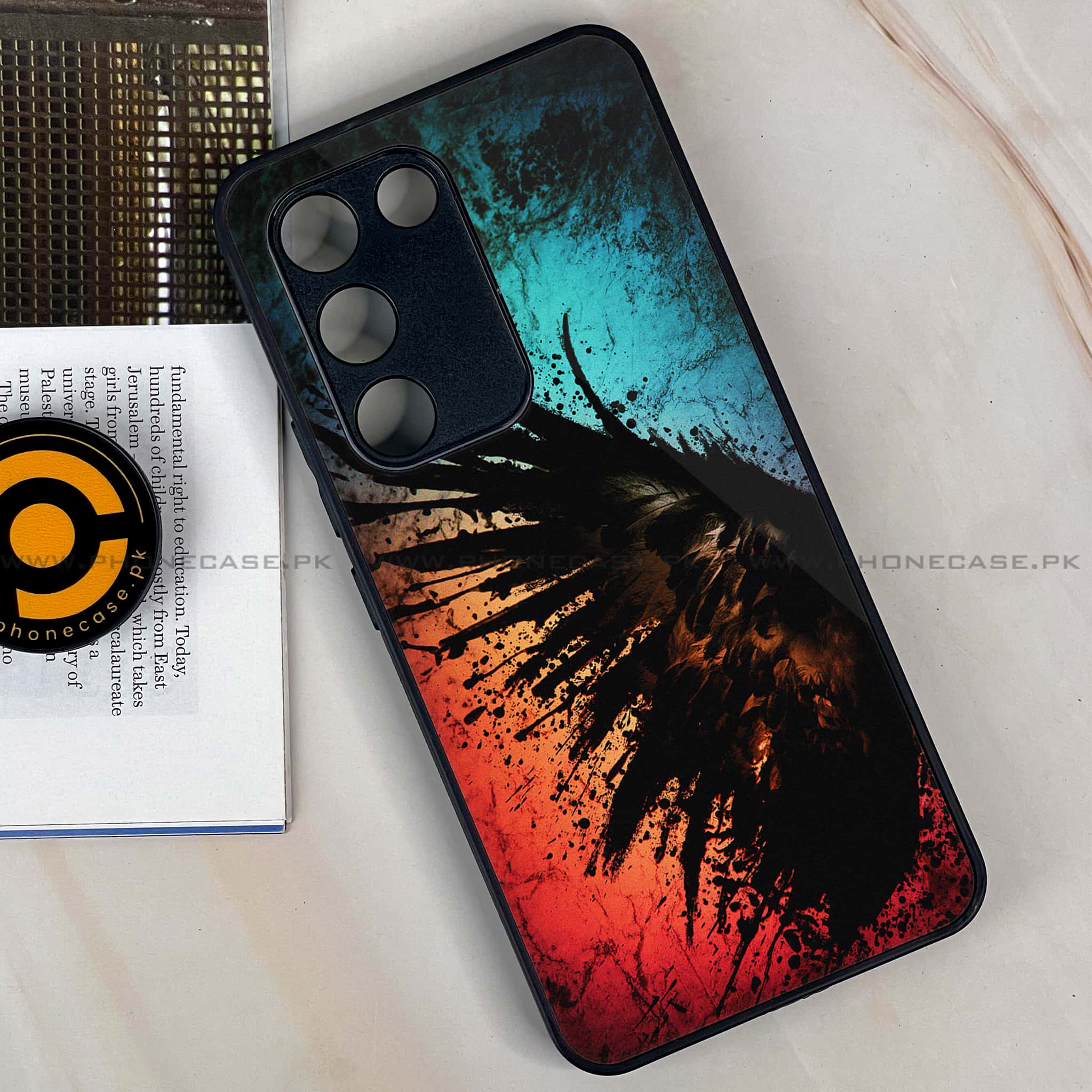 Vivo Y200e - Angel Wings 2.0 Series - Premium Metal Printed soft Bumper shock Proof Case