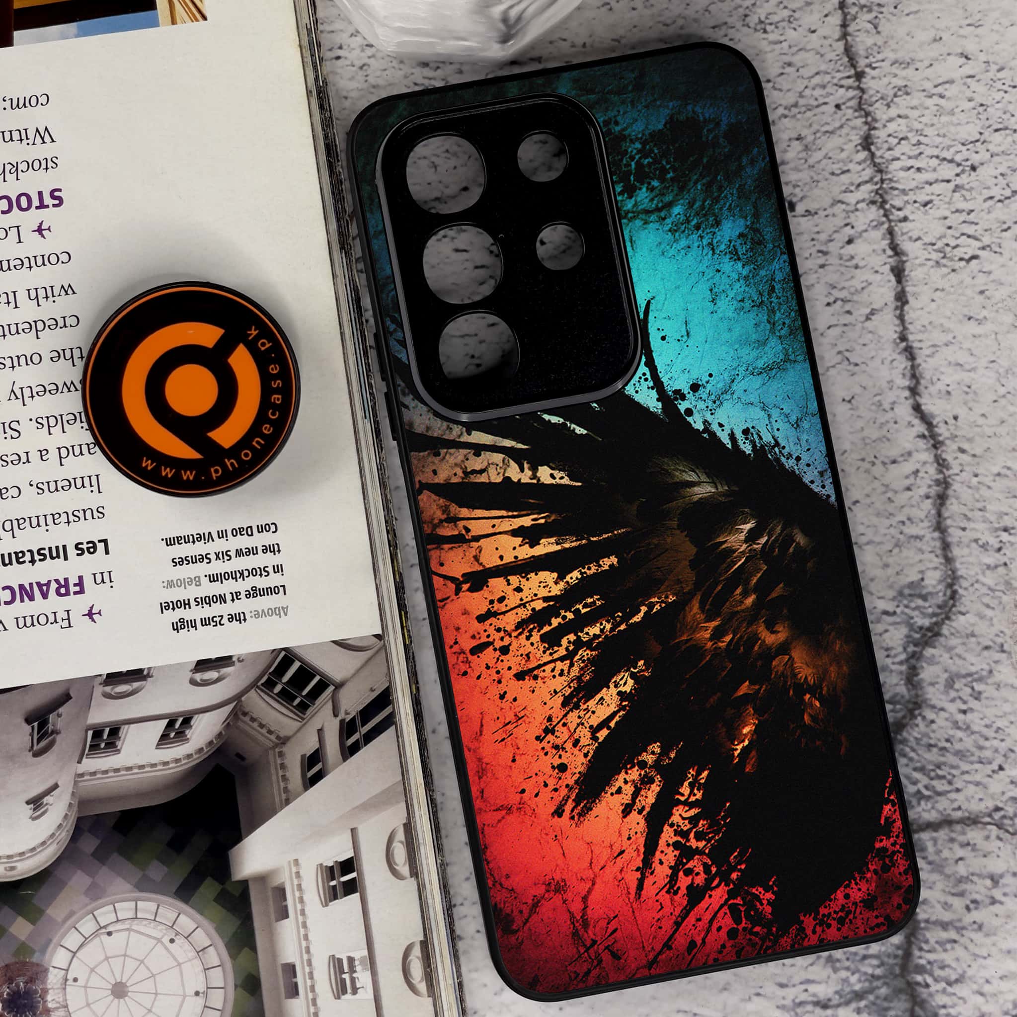 Vivo Y29 4G - Angel Wings 2.0 Series - Premium Metal Printed soft Bumper Shock Proof Case