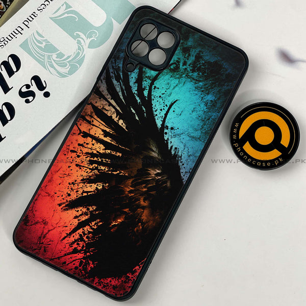 Samsung Galaxy A22 - Angel Wings 2.0 Design 9  - Premium Printed Metal soft Bumper shock Proof Case CS-26699