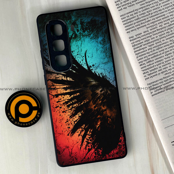 Infinix Hot 50 Pro Plus - Angel Wings 2.0 Design 9 - Premium Metal Printed soft Bumper shock Proof Case CS-36825