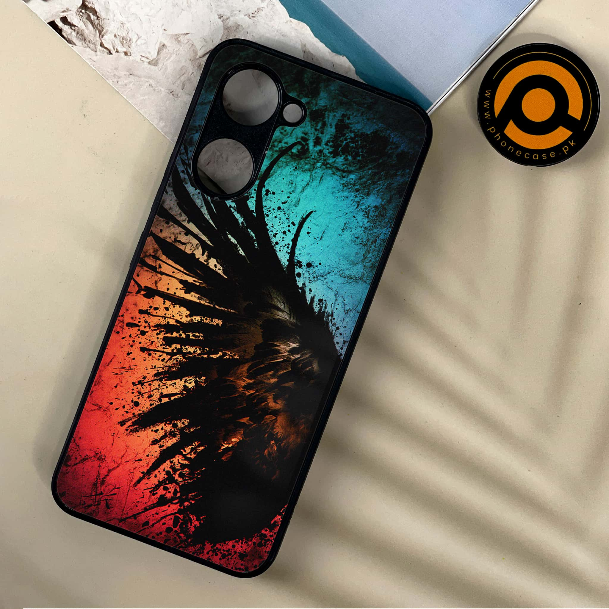 Vivo Y03 - Angel Wings 2.0 Series - Premium Printed Metal soft Bumper shock Proof Case