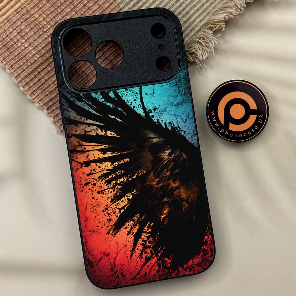 iPhone 17 Pro Max - Angel Wings 2.0 Series - Premium Metal Printed soft Bumper shock Proof Case