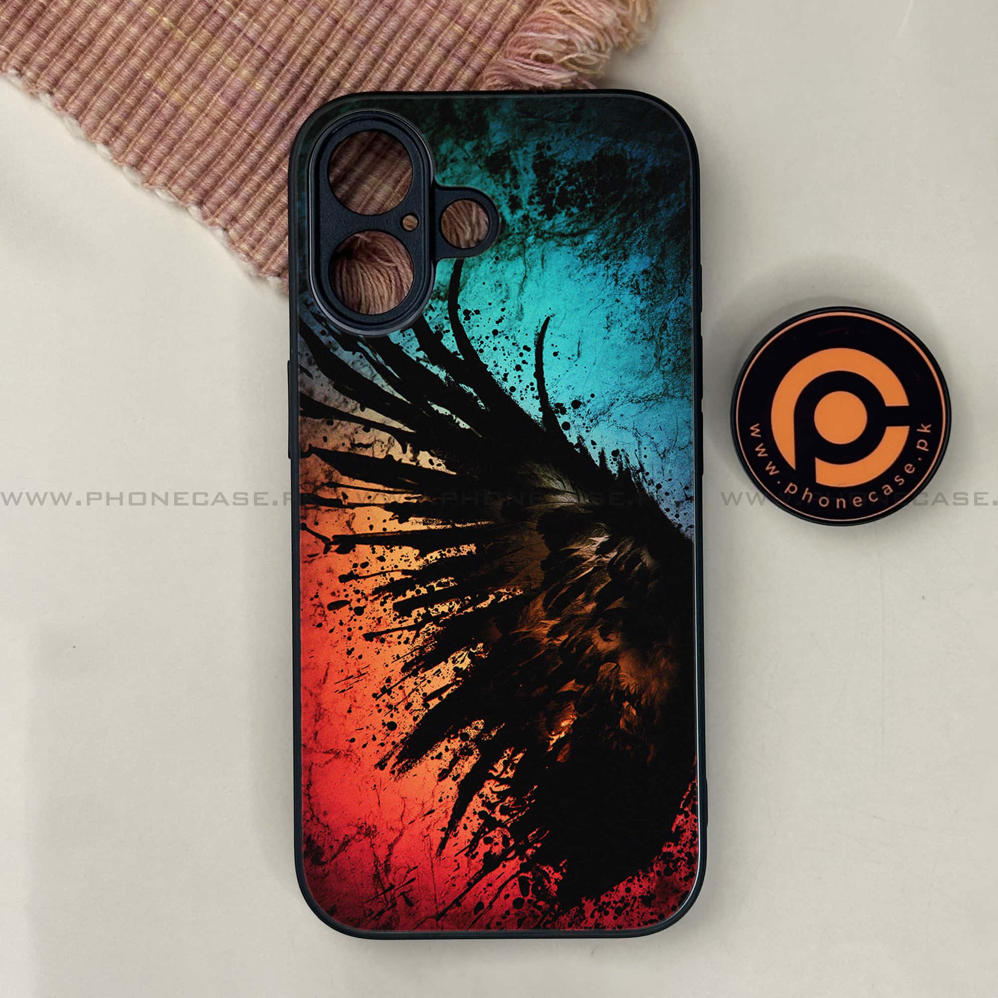 iPhone 17 - Angel Wings 2.0 Series - Premium Printed Glass soft Bumper shock Proof Case