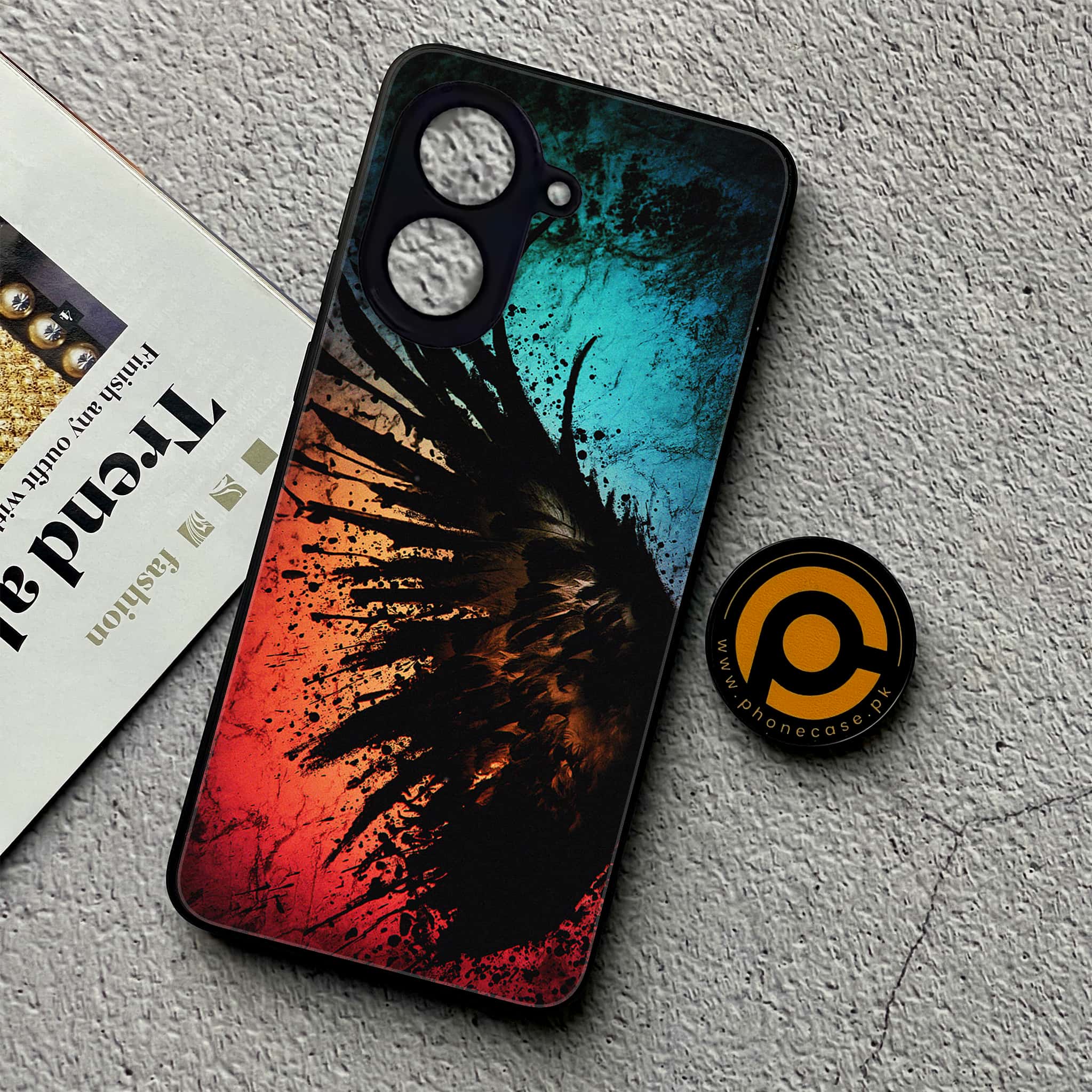 Xiaomi Redmi A5 - Angel Wings 2.0 Series - Premium Metal Printed soft Bumper shock Proof Case