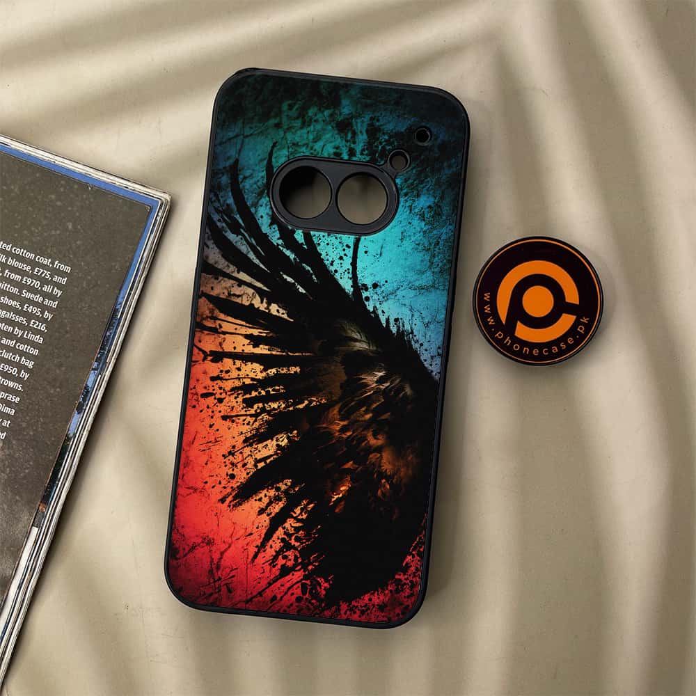 Nothing Phone (2a) - Angel Wings 2.0 Series - Premium Metal Printed soft Bumper Shock Proof Case