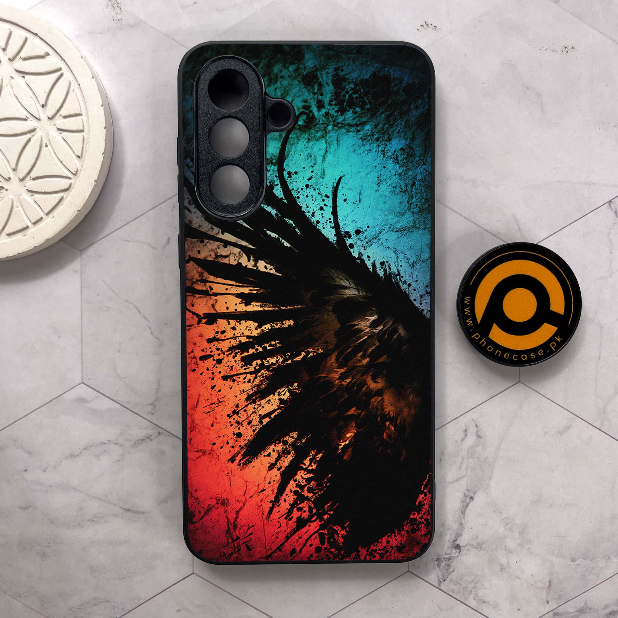 Samsung Galaxy A26 5G - Angel Wings 2.0 Series - Premium Metal Printed soft Bumper shock Proof Case