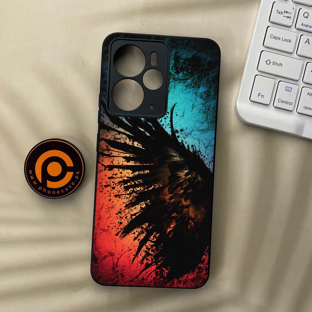 Realme 14 5G - Angel Wings 2.0 Series - Premium Metal Printed soft Bumper Shock Proof Case