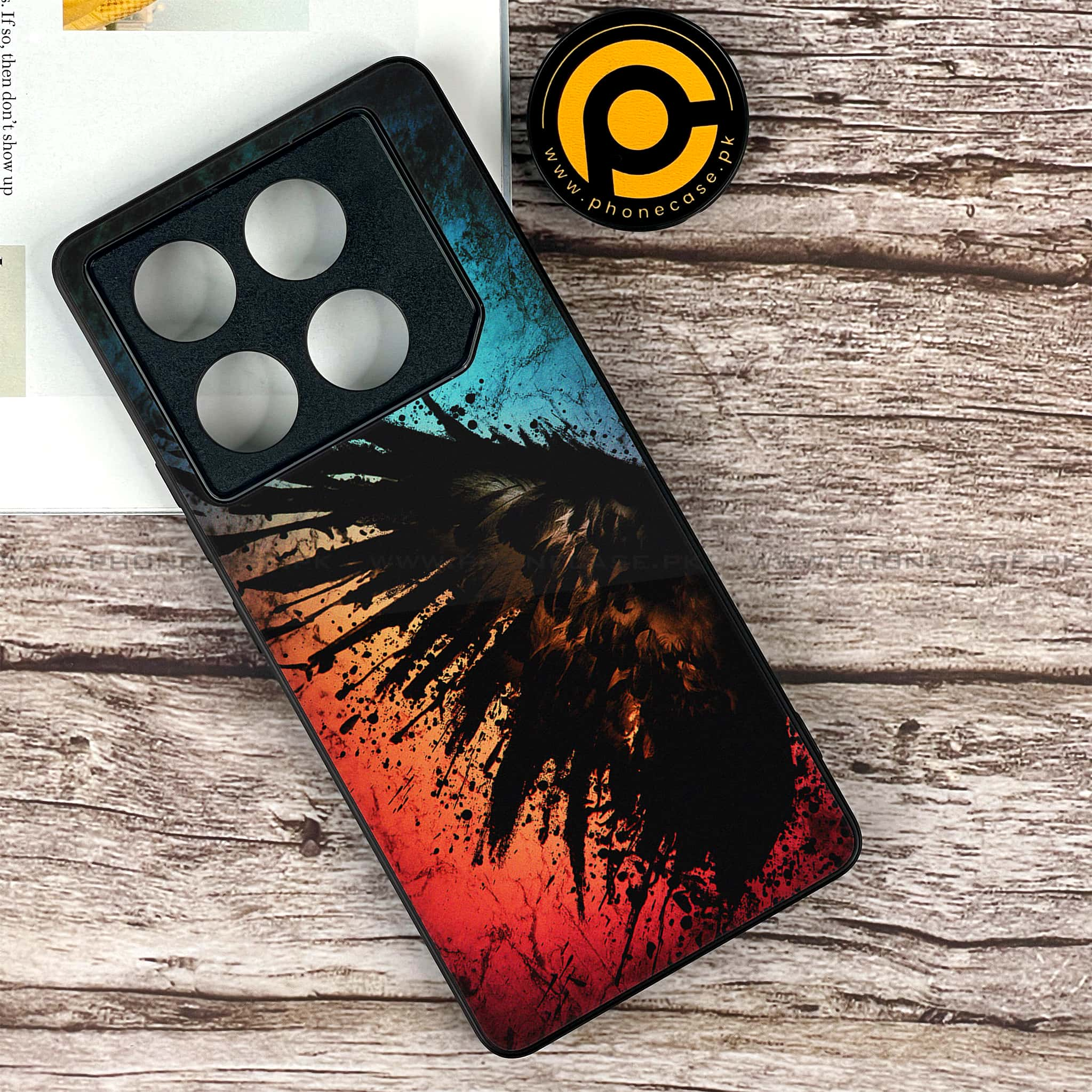 Infinix GT 20 Pro - Angel Wings 2.0 Series - Premium Printed Glass soft Bumper shock Proof Case