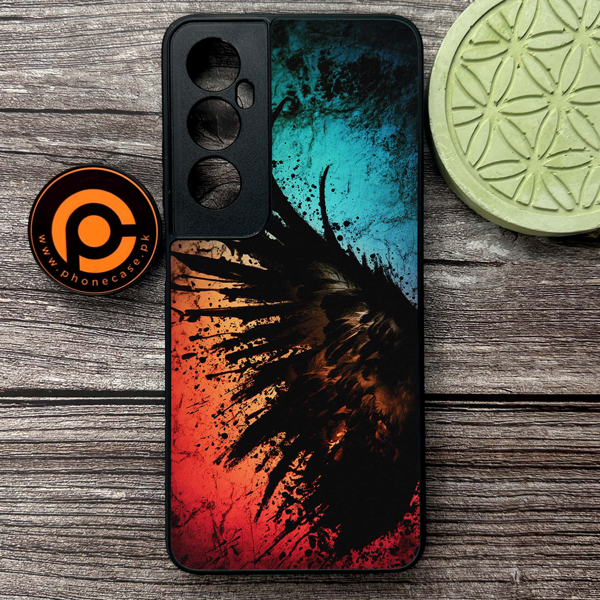 Realme C65  - Angel Wings 2.0 Series - Premium Metal Printed soft Bumper shock Proof Case