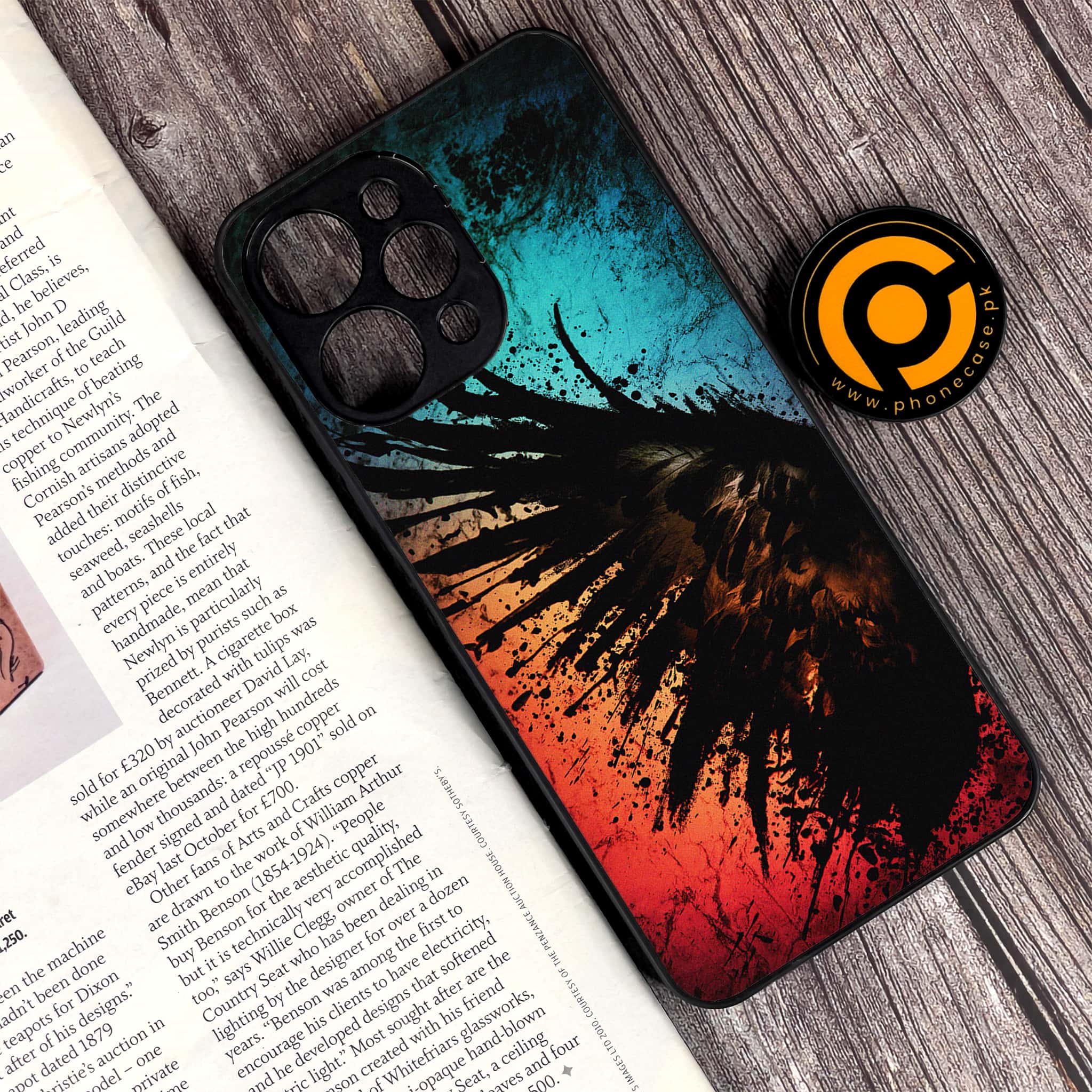 Xiaomi Redmi 12 - Angel Wings 2.0 Series - Premium Printed Glass soft Bumper shock Proof Case