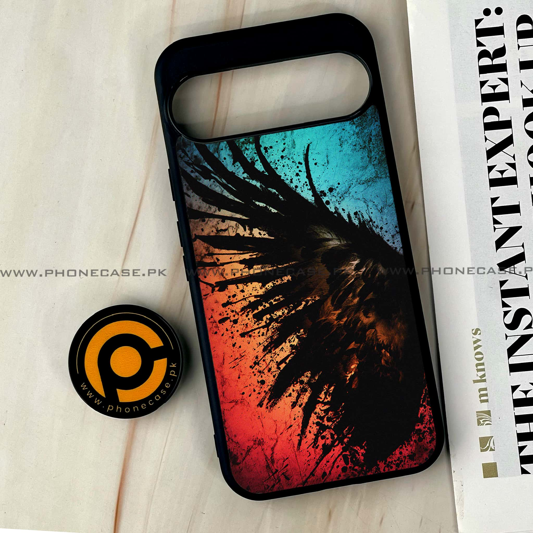 Google Pixel 9 Pro XL - Angel Wings 2.0 Series - Premium Printed Glass soft Bumper shock Proof Case