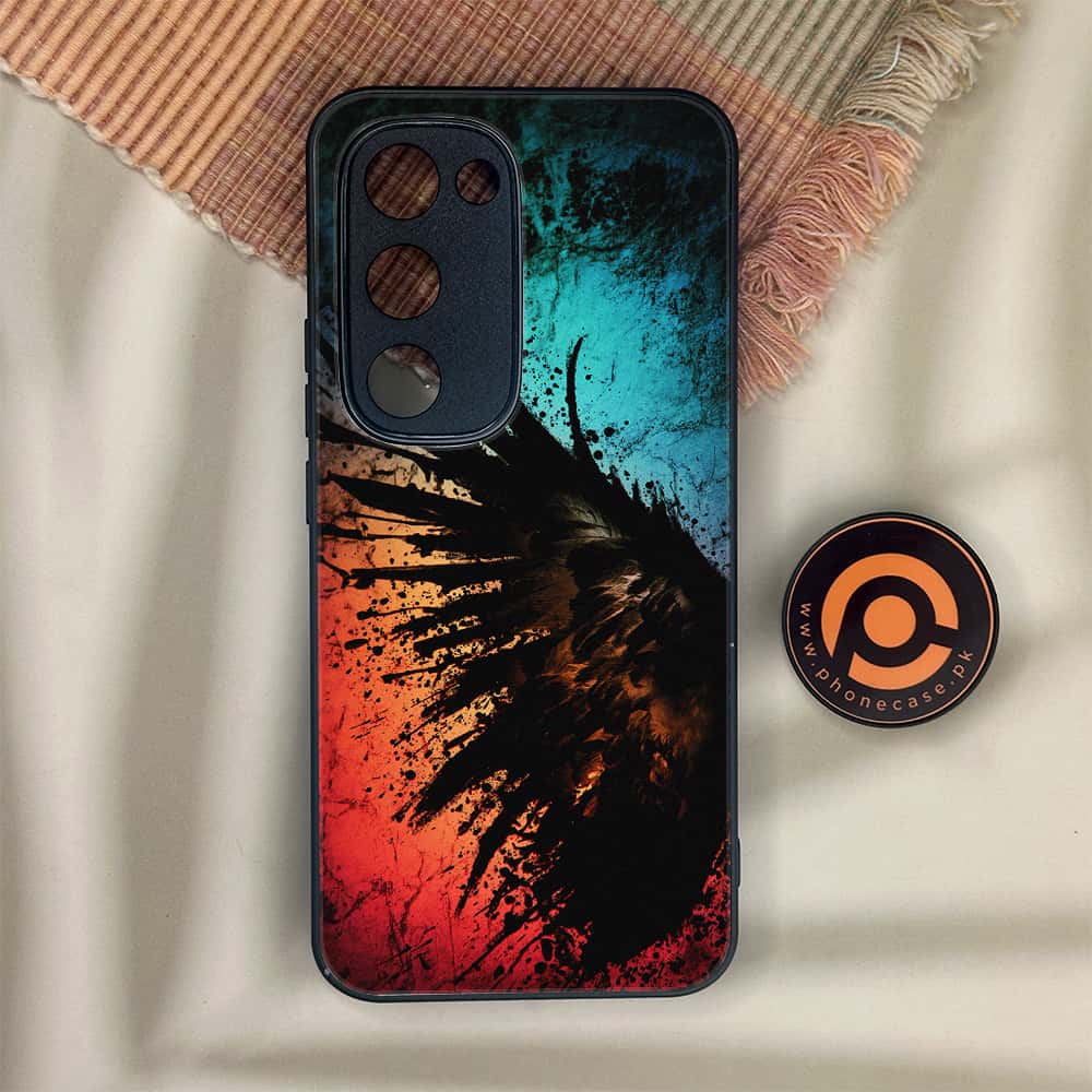 Tecno Spark 40 Pro Plus - Angel Wings 2.0 Series - Premium Metal Printed soft Bumper shock Proof Case