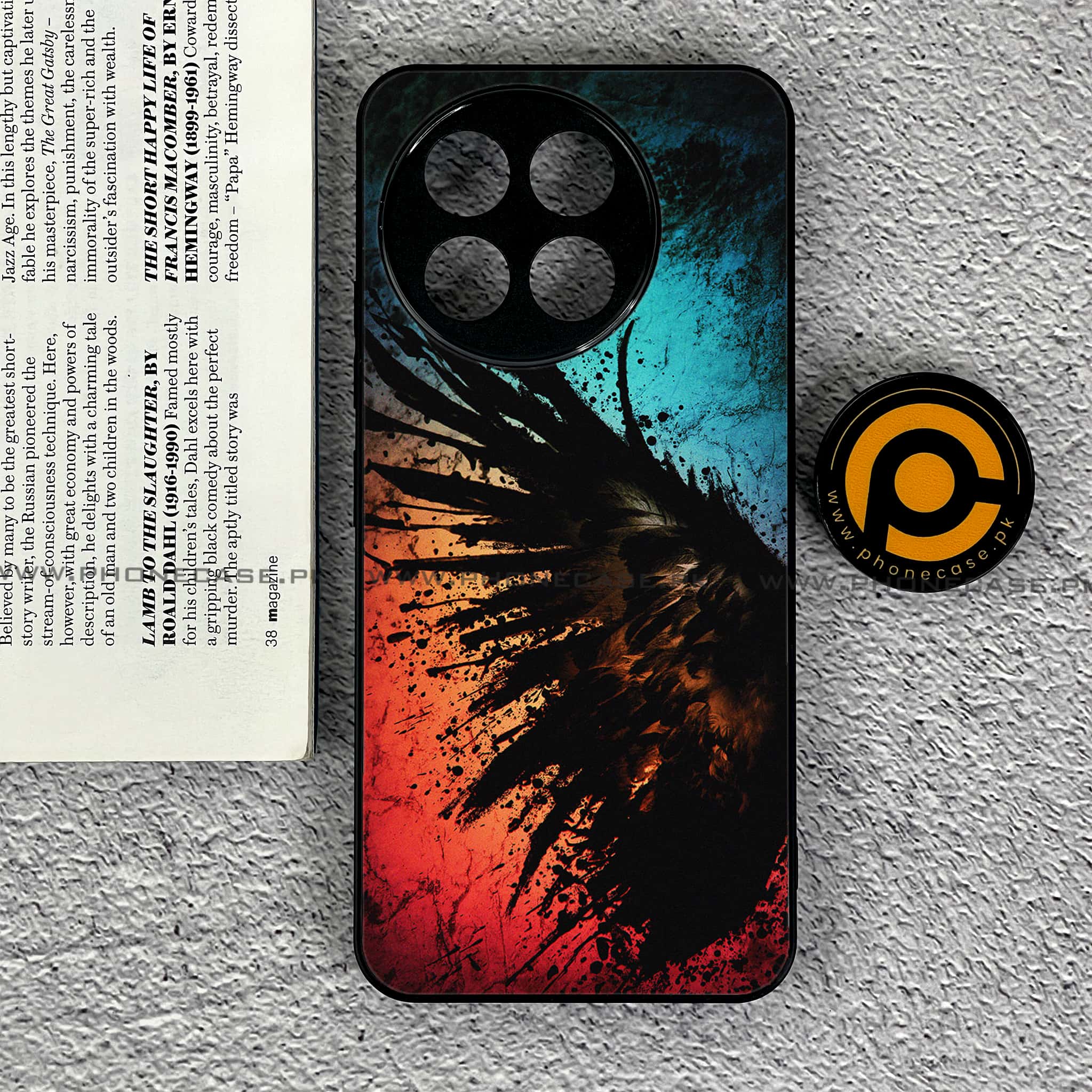OnePlus Ace 5 - Angel Wings 2.0 Series - Premium Metal Printed soft Bumper shock Proof Case