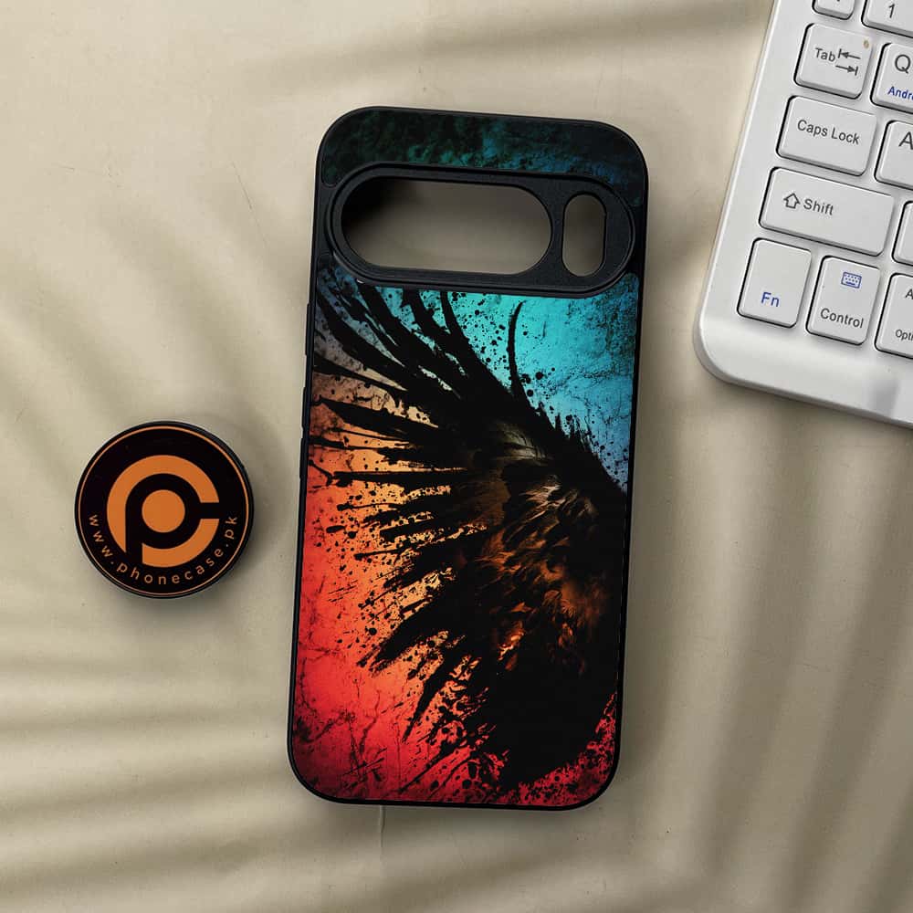Google Pixel 10 Pro  - Angel Wings 2.0 Series - Premium Metal Printed soft Bumper Shock Proof Case
