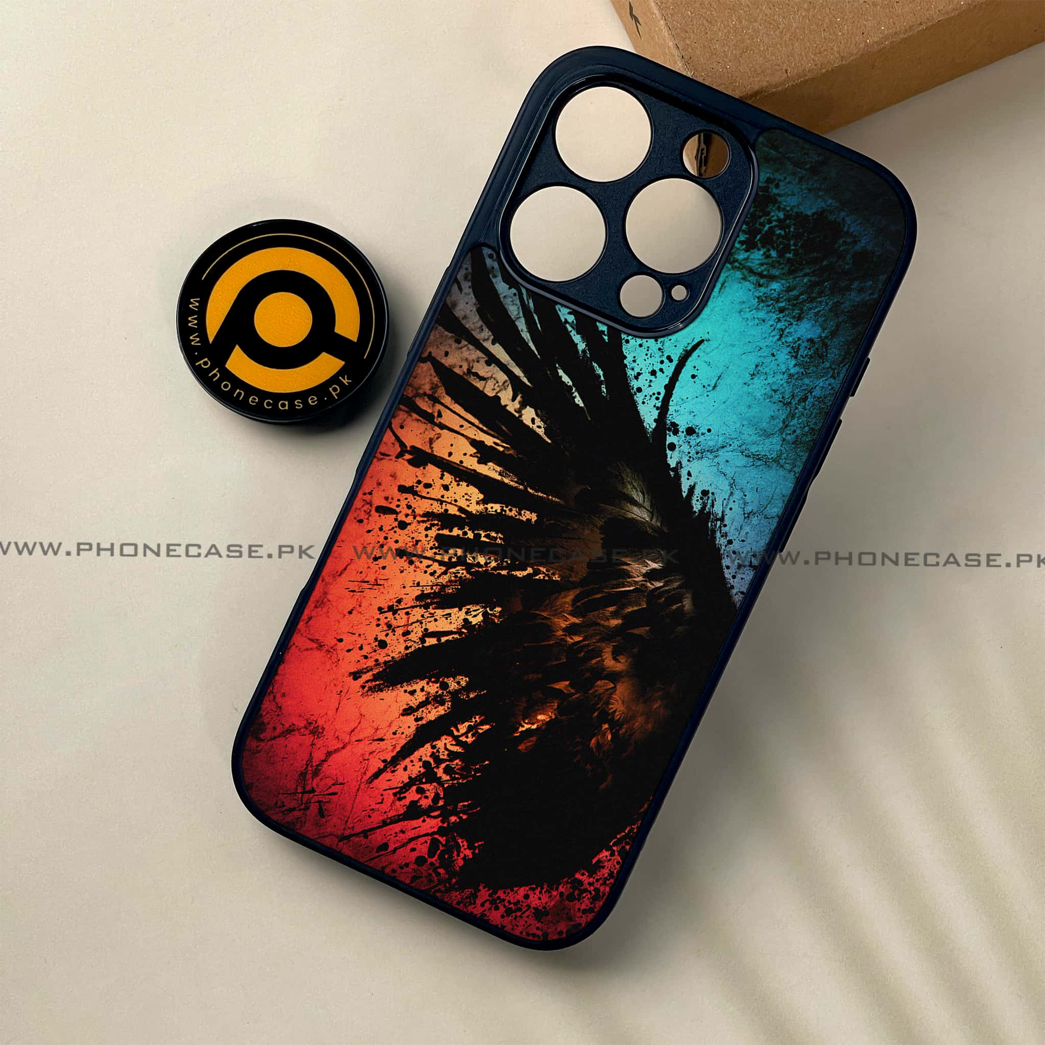 iPhone 16 Pro - Angel Wings 2.0 Series - Premium Printed Glass soft Bumper shock Proof Case