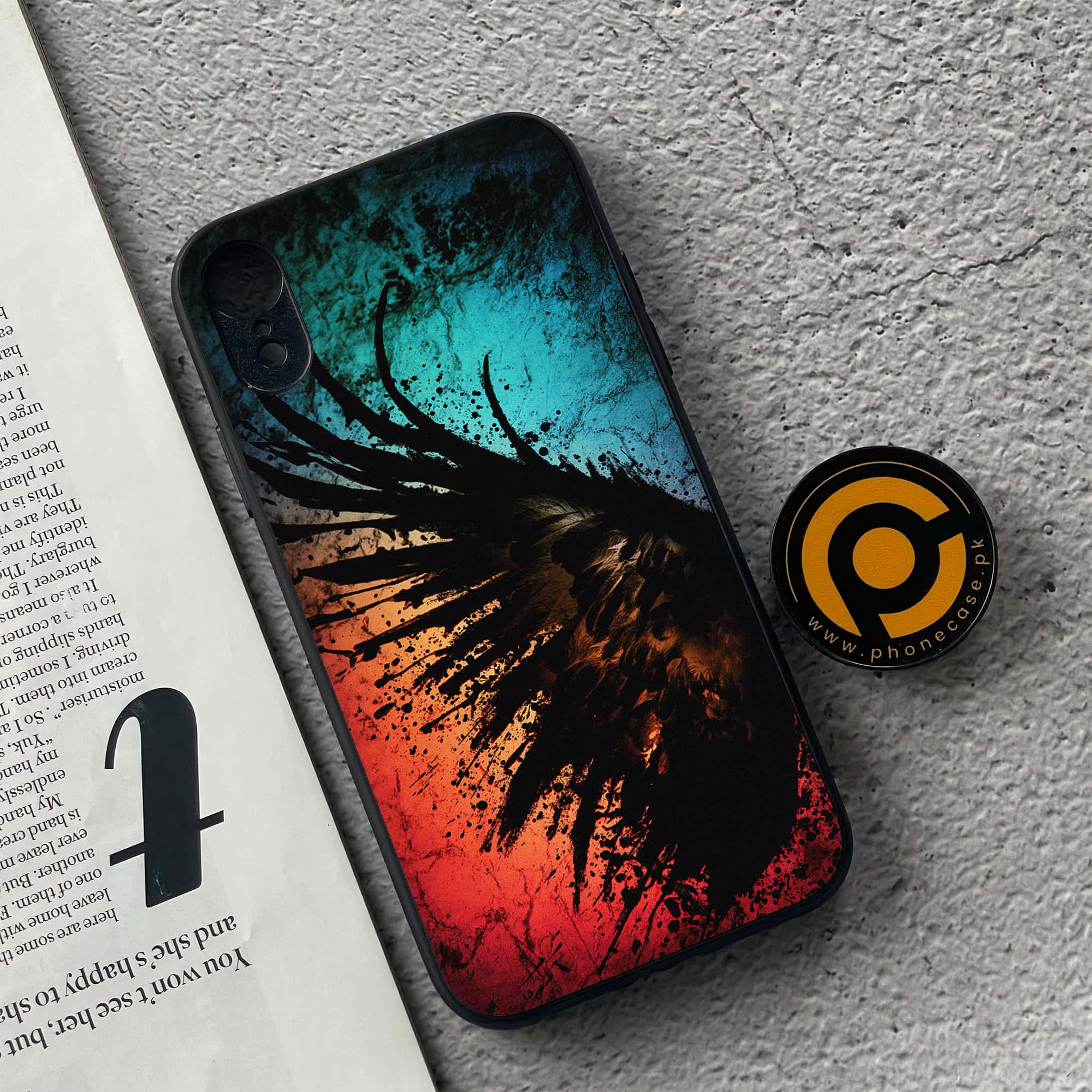iPhone XR - Angel Wings 2.0 Series - Premium Metal Printed soft Bumper shock Proof Case
