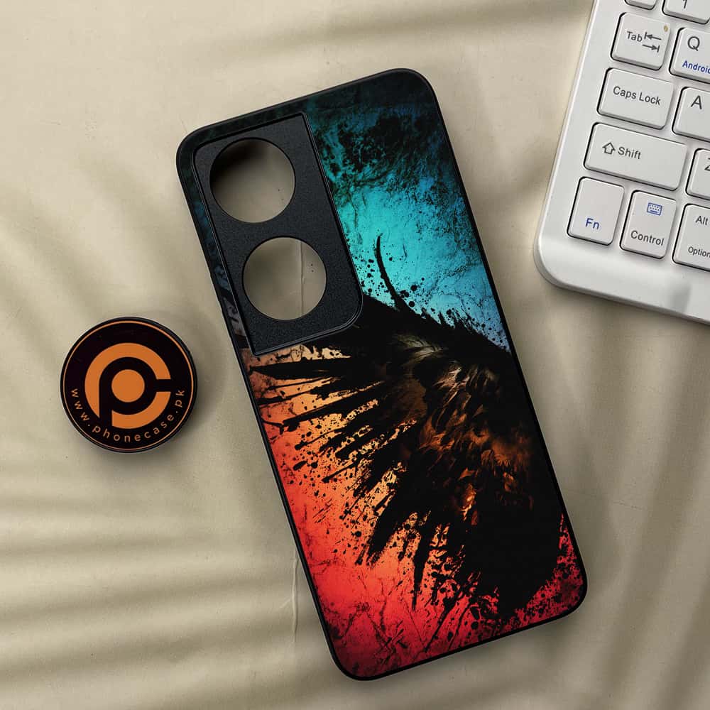 Honor X7b - Angel Wings 2.0 Series - Premium Metal  Printed soft Bumper shock Proof Case
