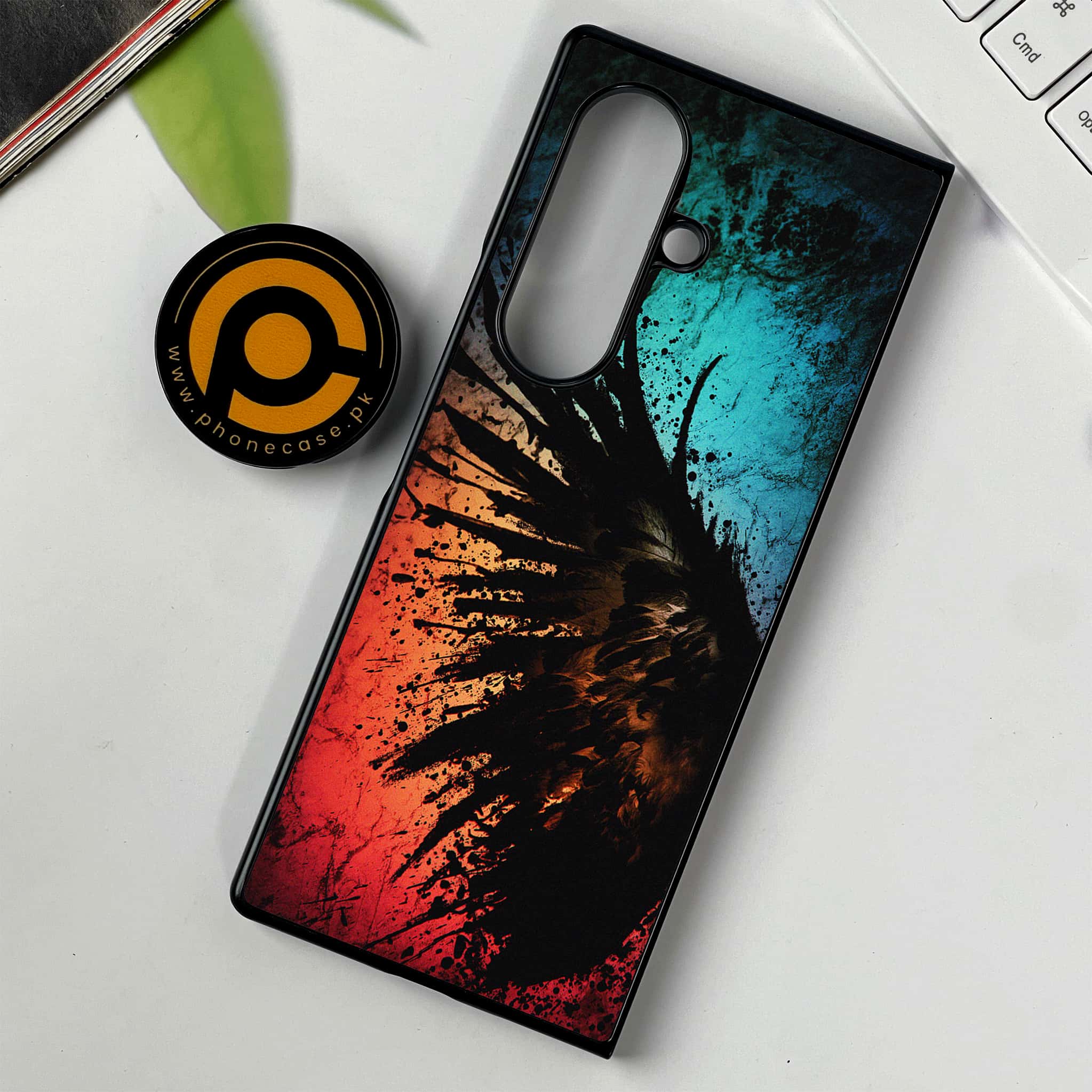 Samsung Galaxy Z Fold 7 - Angel Wings 2.0 Series - Premium Metal Printed soft Bumper shock Proof Case