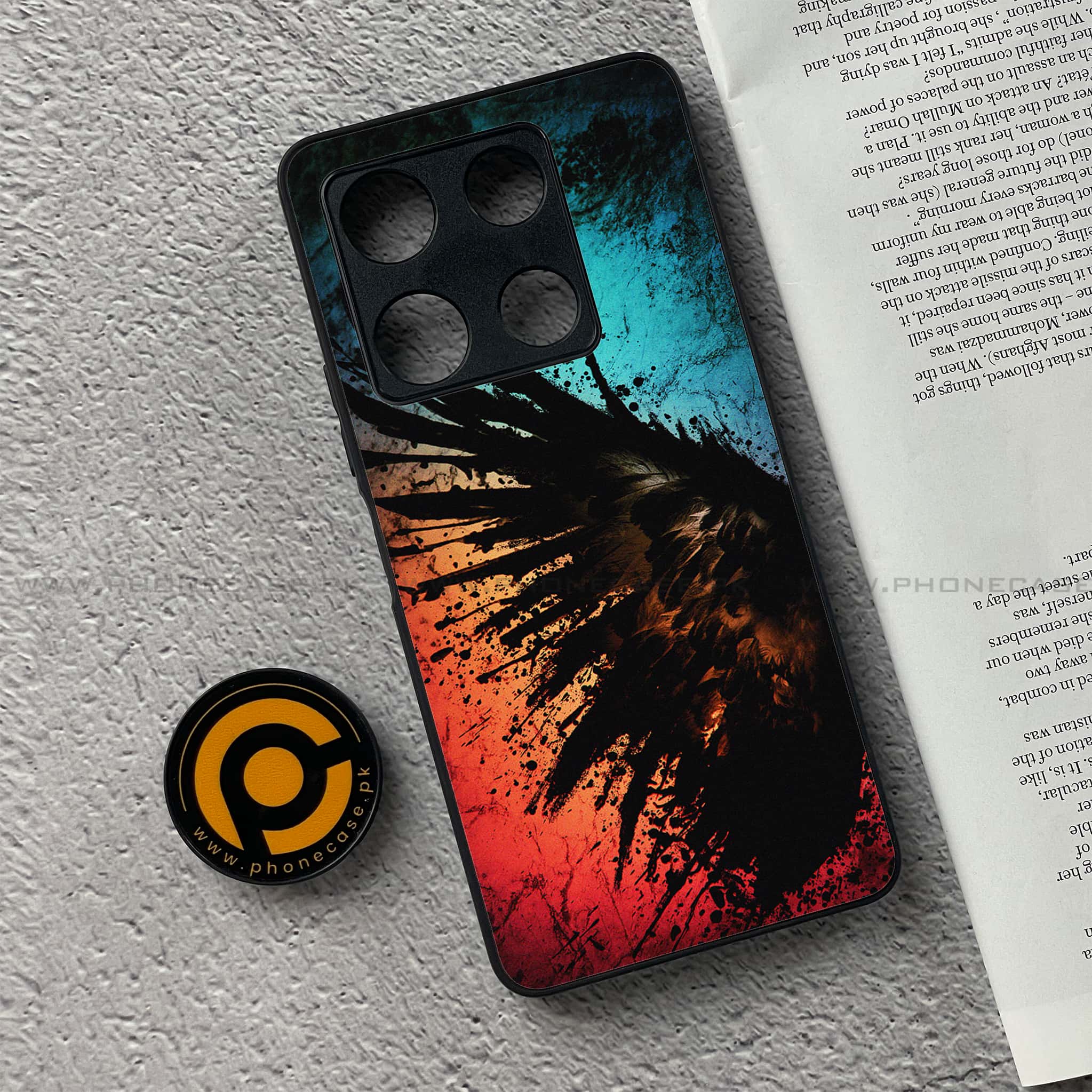 Infinix Note 30 Pro - Angel Wings 2.0 Series - Premium Metal Printed soft Bumper shock Proof Case