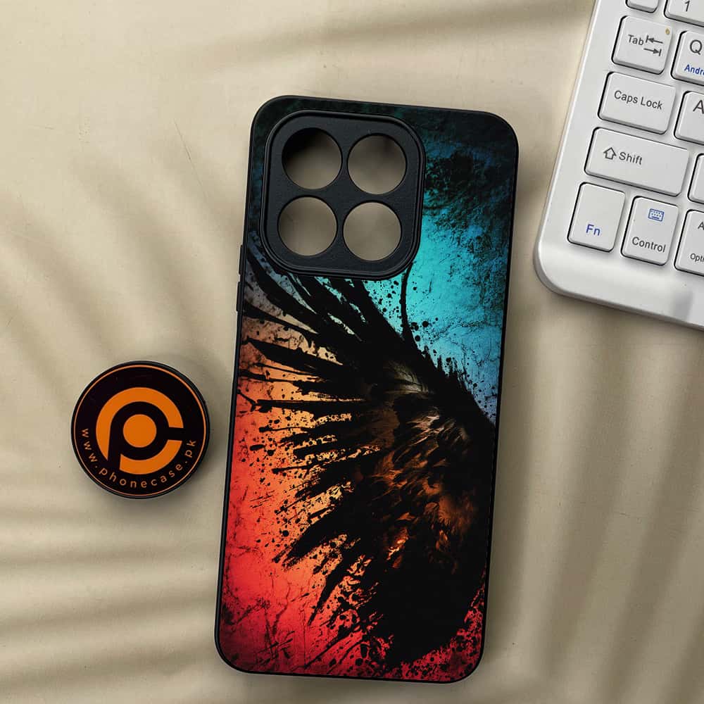 Honor X5b Plus - Angel Wings 2.0 Series - Premium Metal  Printed soft Bumper shock Proof Case