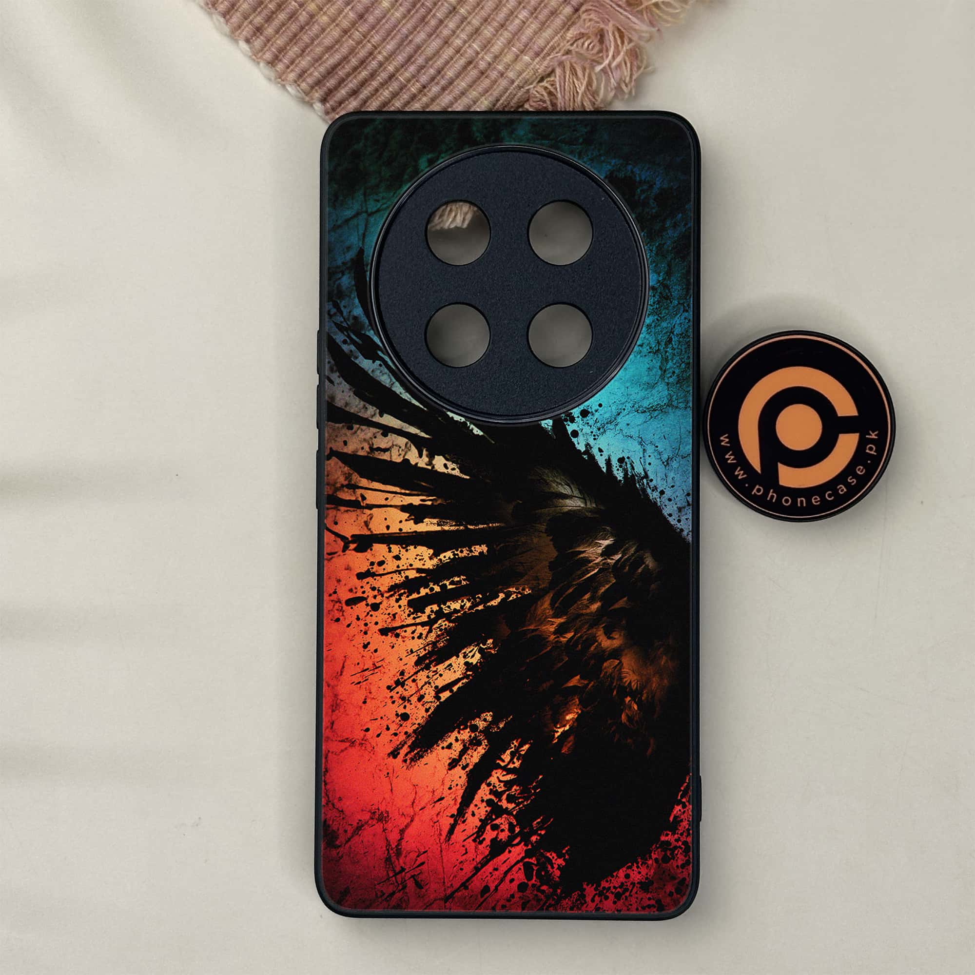 Honor X9c 5G - Angel Wings 2.0 Series - Premium Metal Printed soft Bumper shock Proof Case