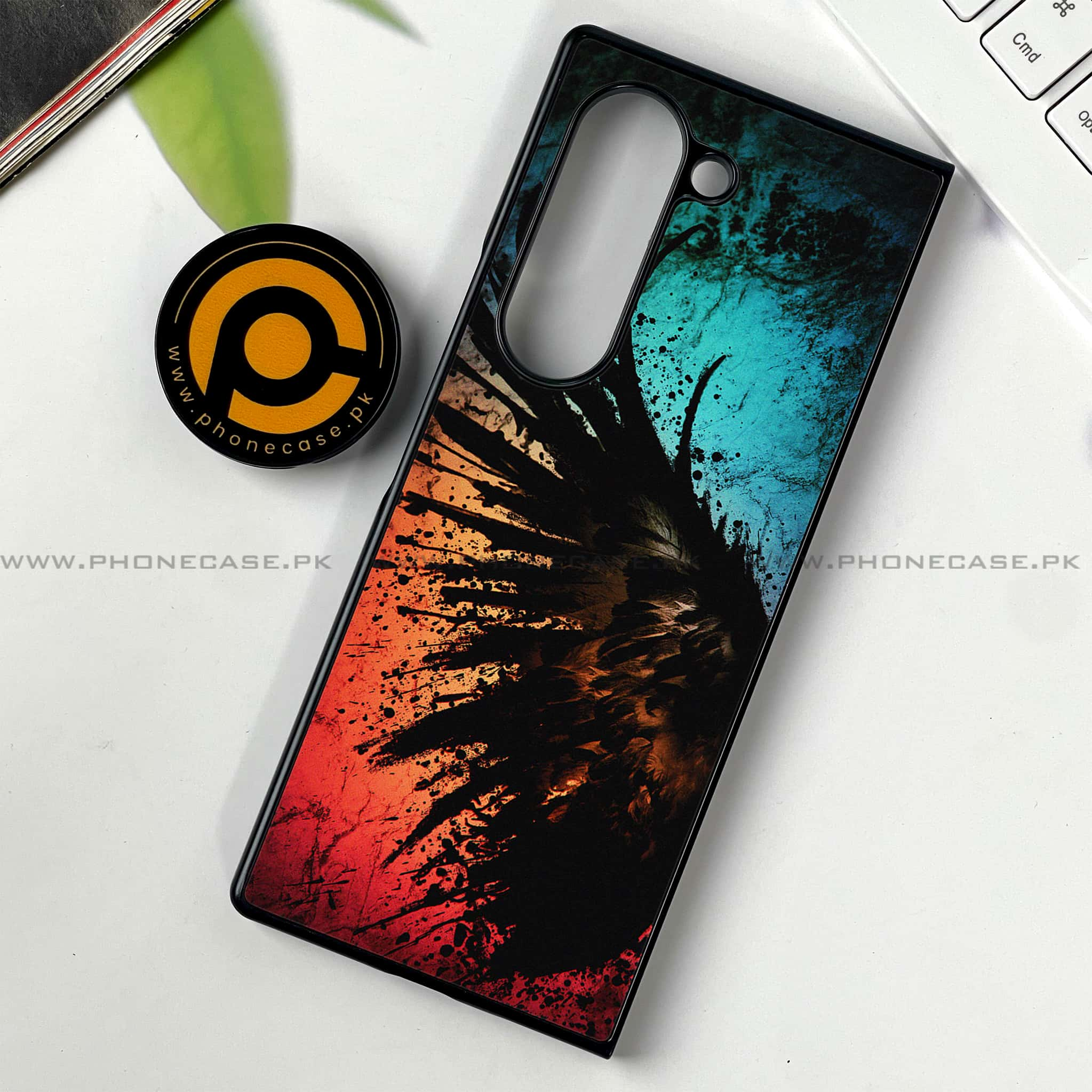 Samsung Galaxy Z Fold 6 - Angel Wings 2.0 Series - Premium Printed Metal soft Bumper shock Proof Case