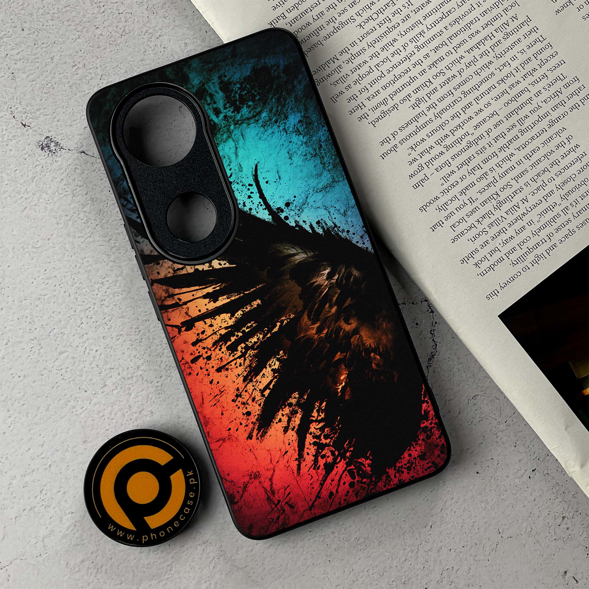 Vivo V50 - Angel Wings 2.0 Series - Premium Metal Printed Soft Bumper Shockproof Case