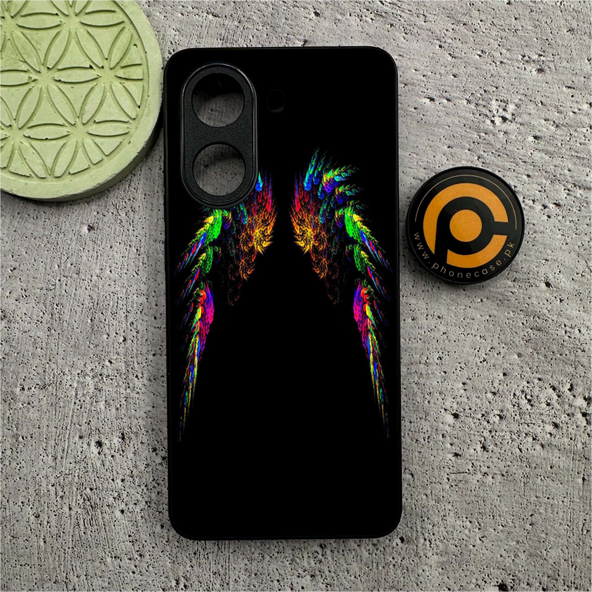 Xiaomi Redmi Turbo 4 - Angel Wings Series - Premium Metal Printed soft Bumper shock Proof Case