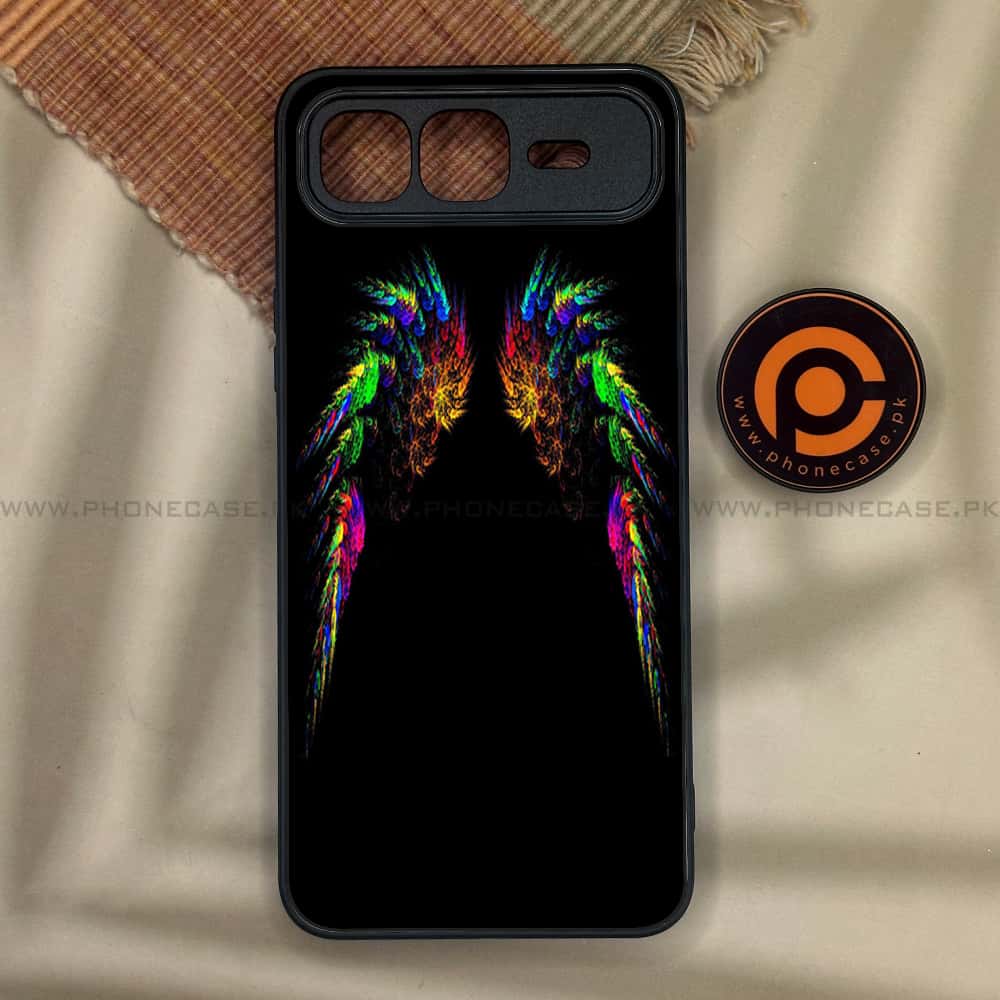 Infinix Smart 10 Plus - Angel Wings Series - Premium Metal Printed soft Bumper shock Proof Case