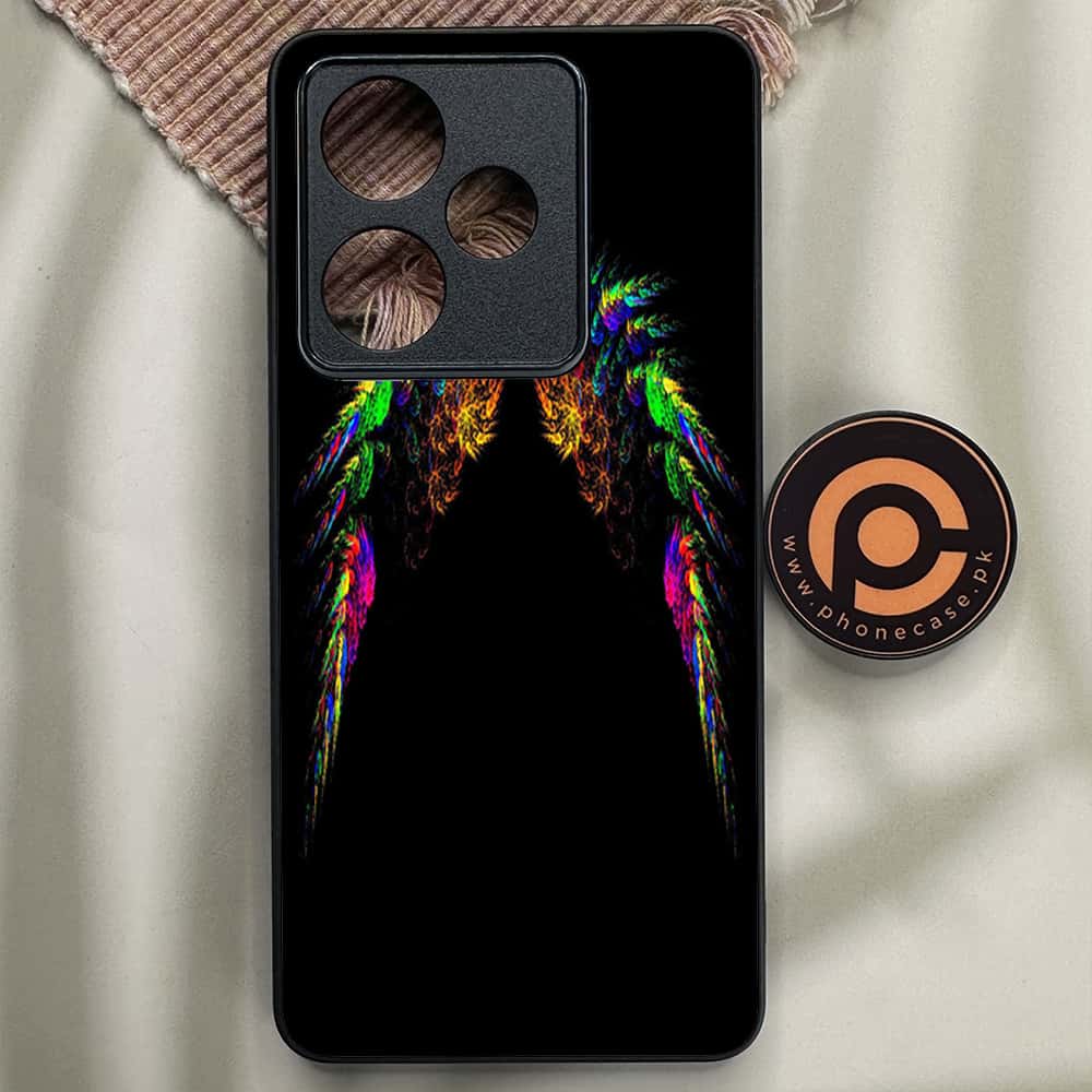 Realme GT 7 - Angel Wings Series - Premium Metal Printed soft Bumper shock Proof Case