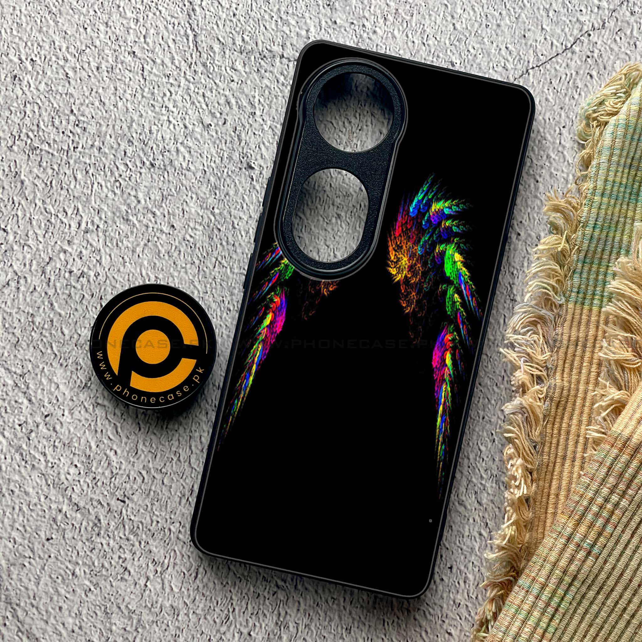 Vivo S19 Pro - Angel Wings Series - Premium Metal Printed soft Bumper shock Proof Case