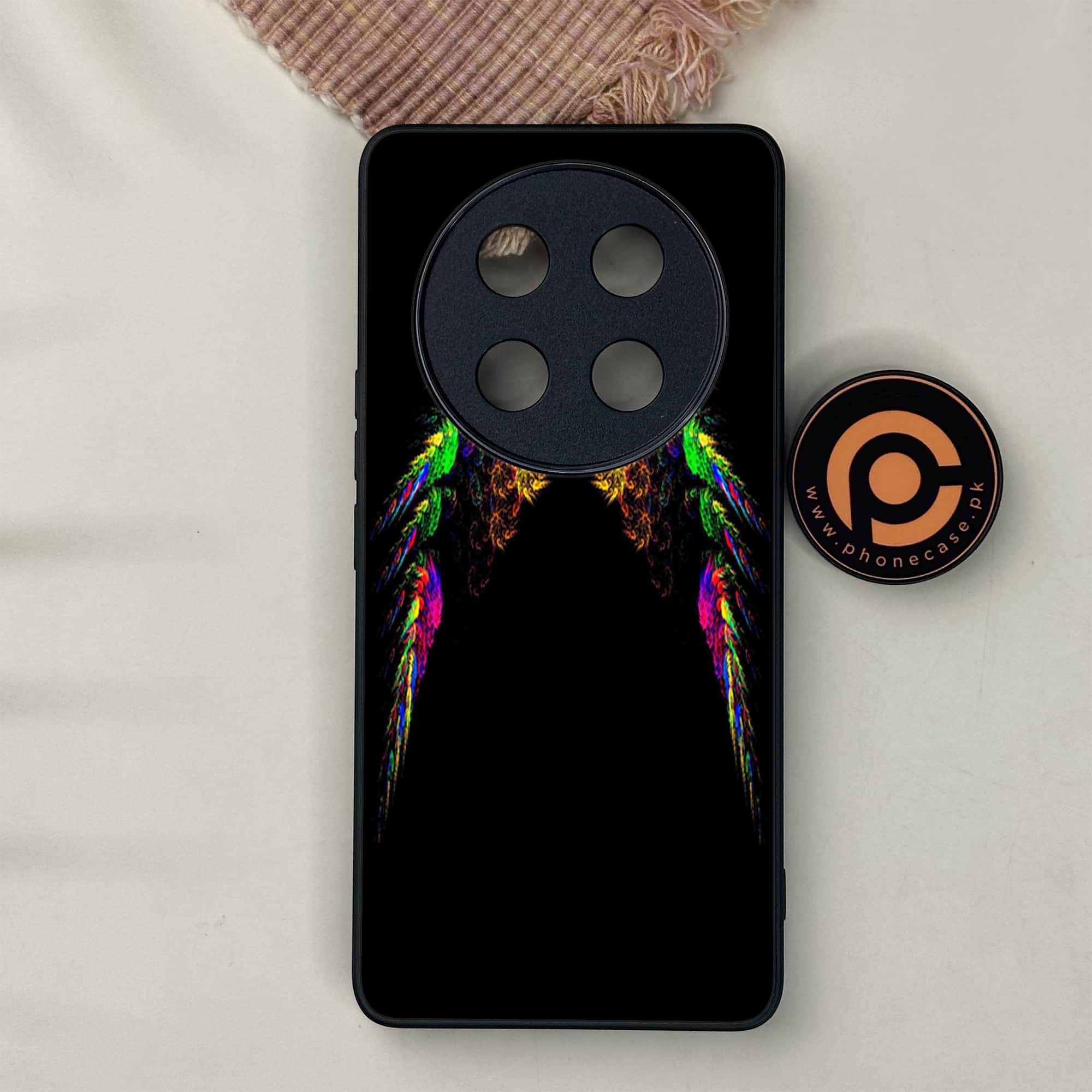 Honor X9c 5G - Angel Wings Series - Premium Metal Printed soft Bumper shock Proof Case