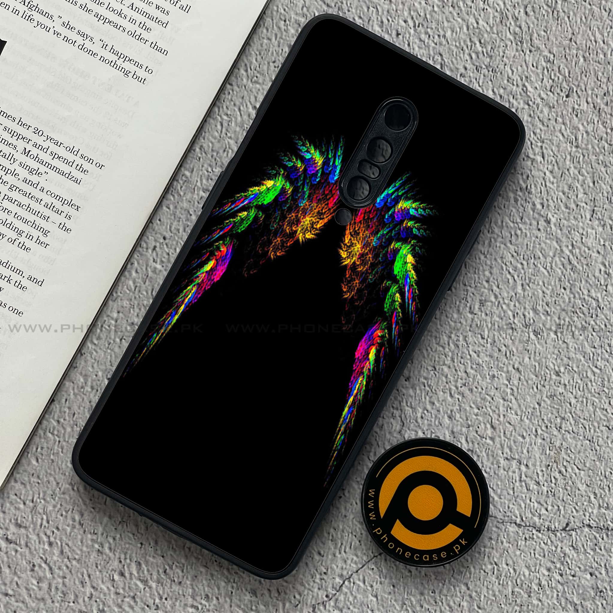 OnePlus 7 Pro - Angel Wings Series - Premium Printed Glass soft Bumper shock Proof Case